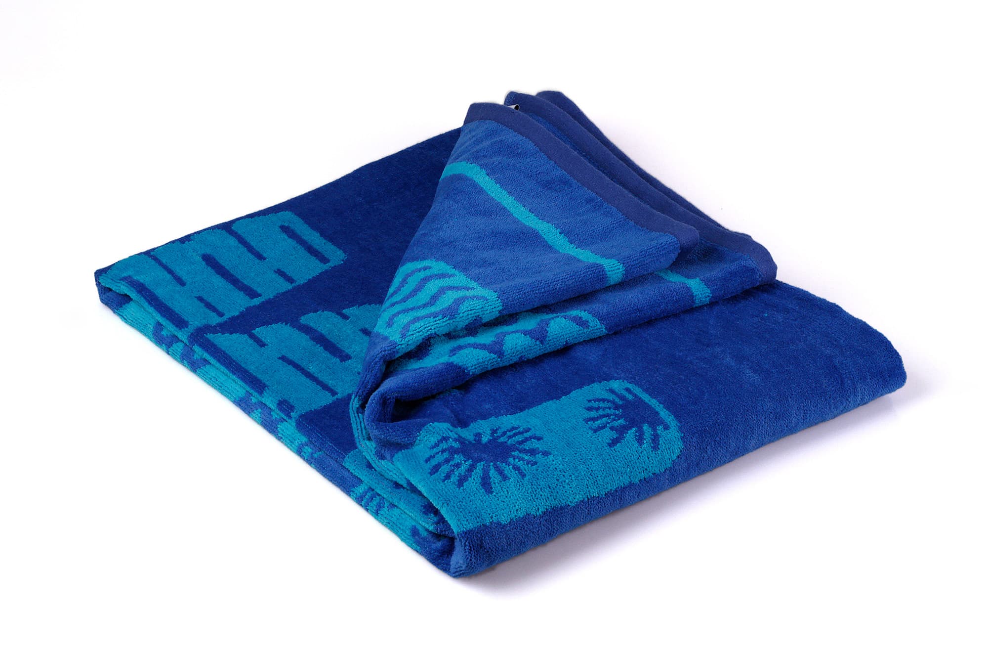 Strandlaken Velour – 100% katoen – 90×160 – summer blue