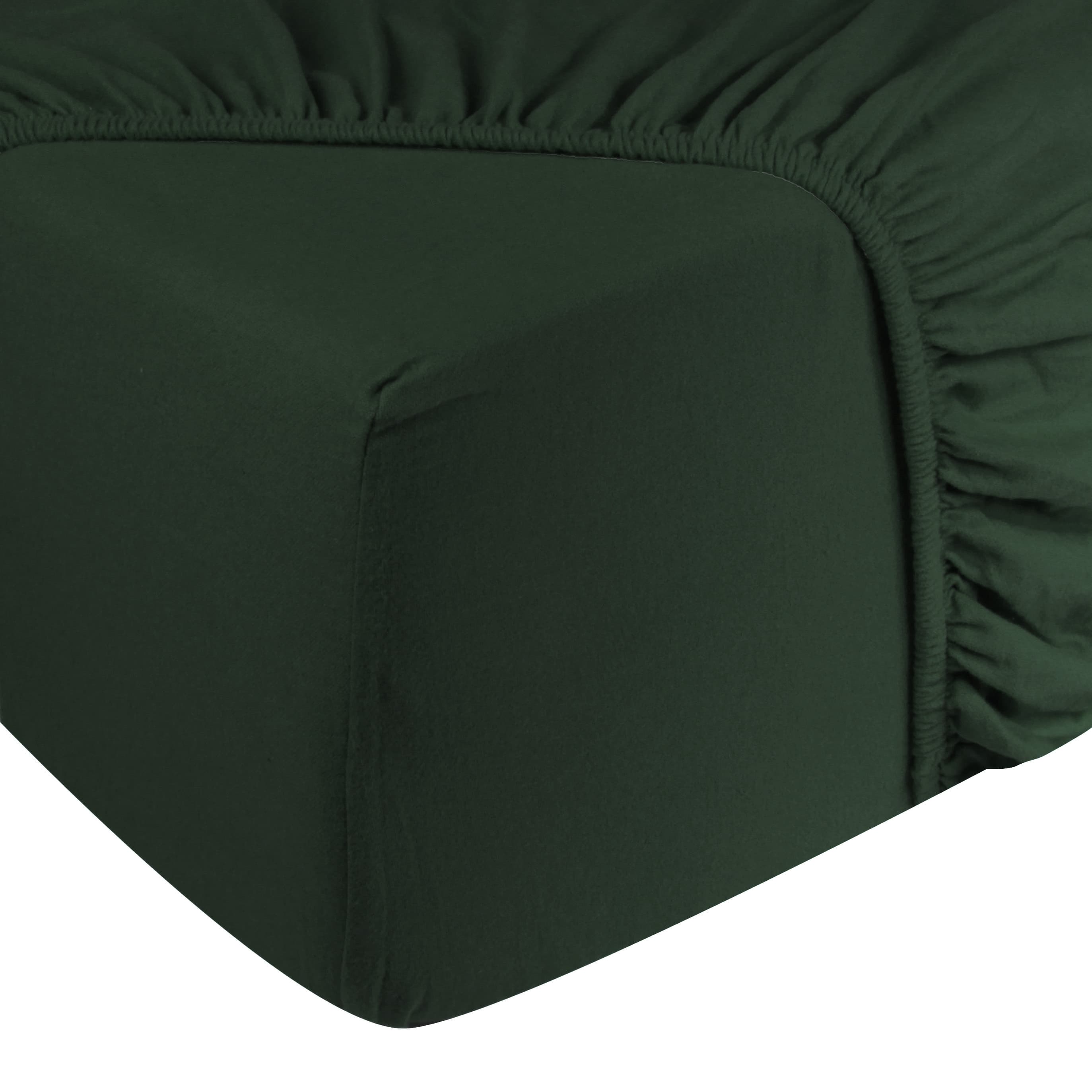 Hoeslaken Jersey – 100% katoen – 180×200 – donker groen