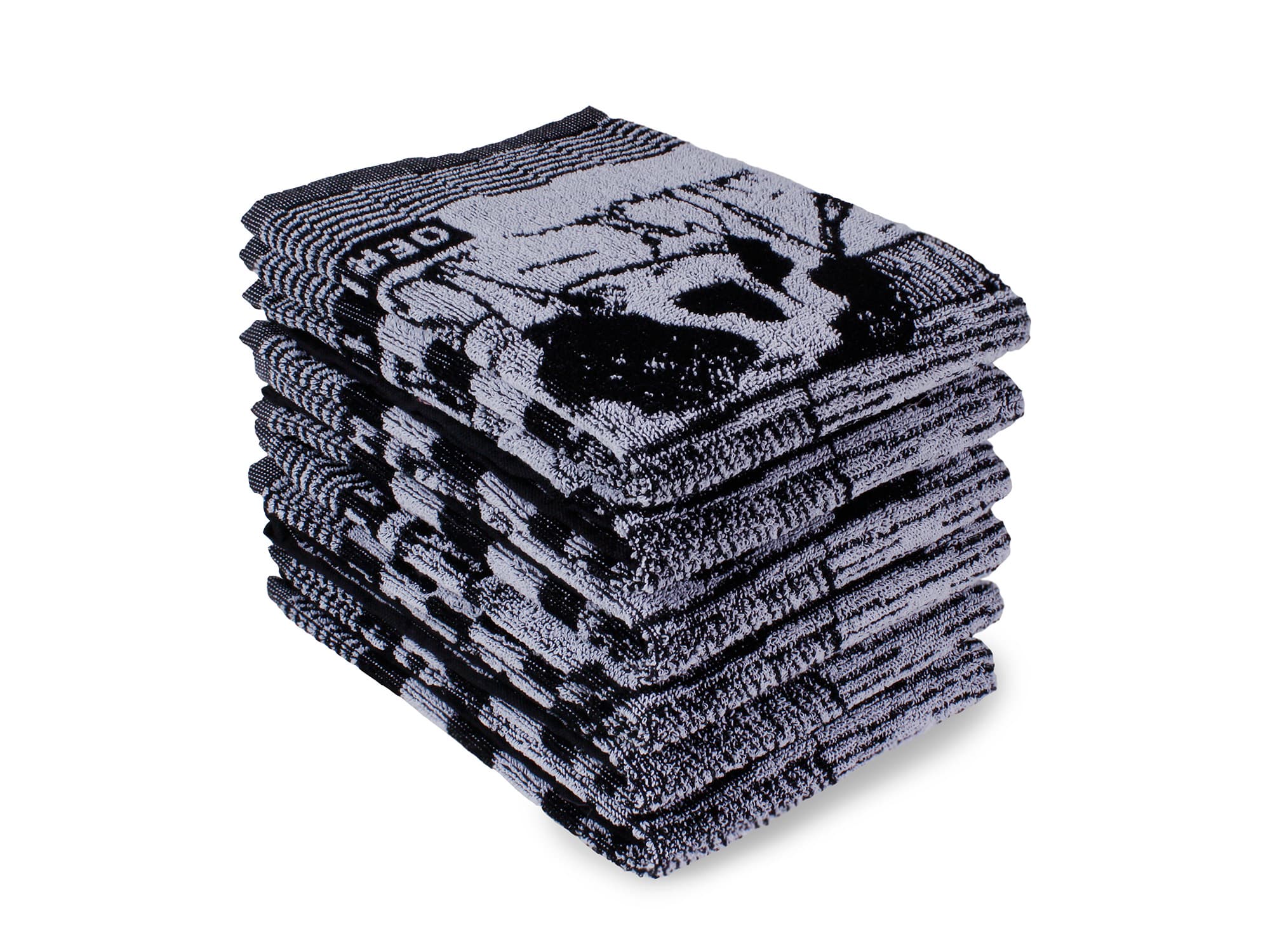 Keukendoek boerderij – 6 stuks – 50×50 – zwart