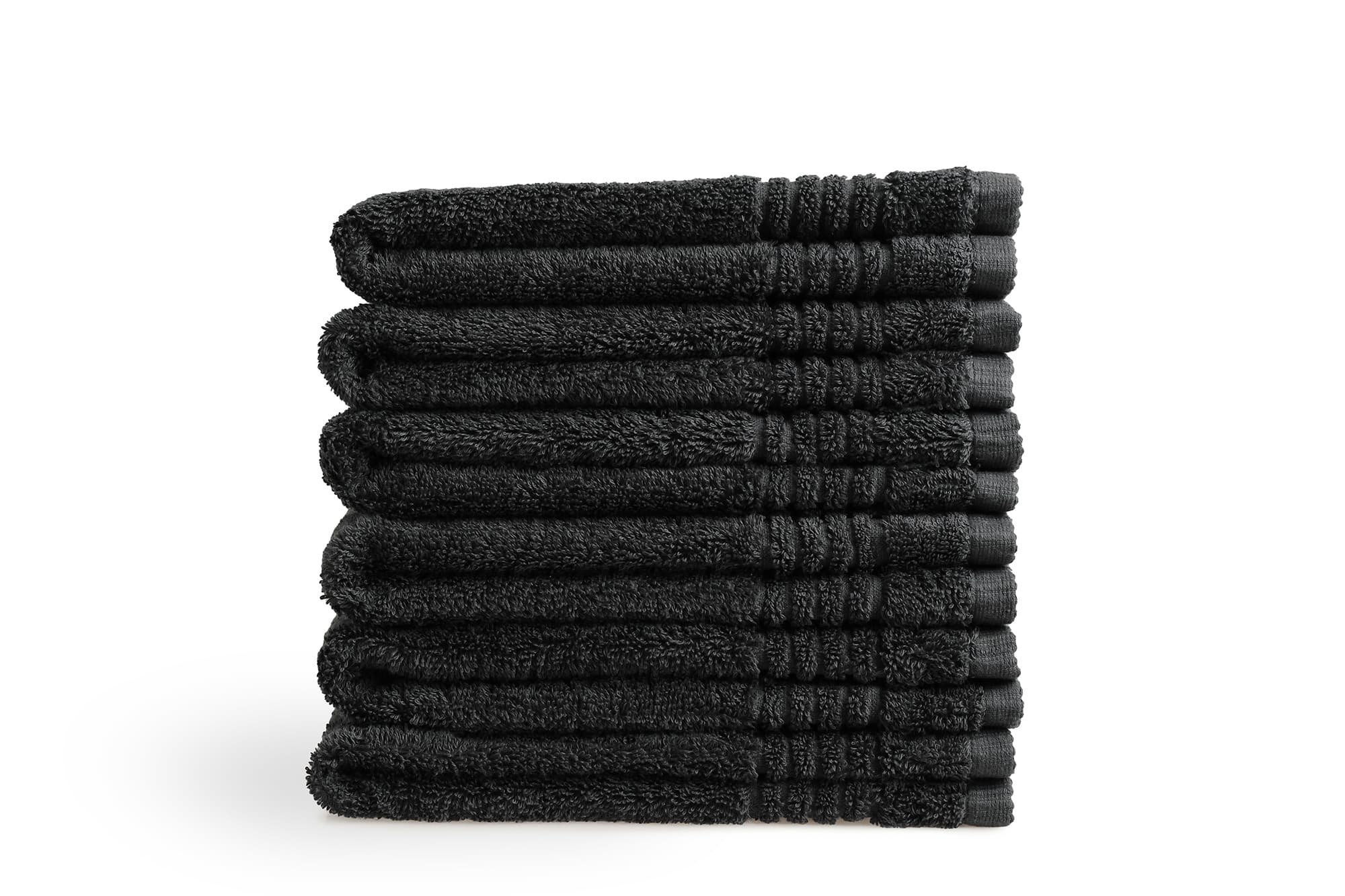 Gastendoek Supreme Collectie - 6 stuks - 30x50 - zwart