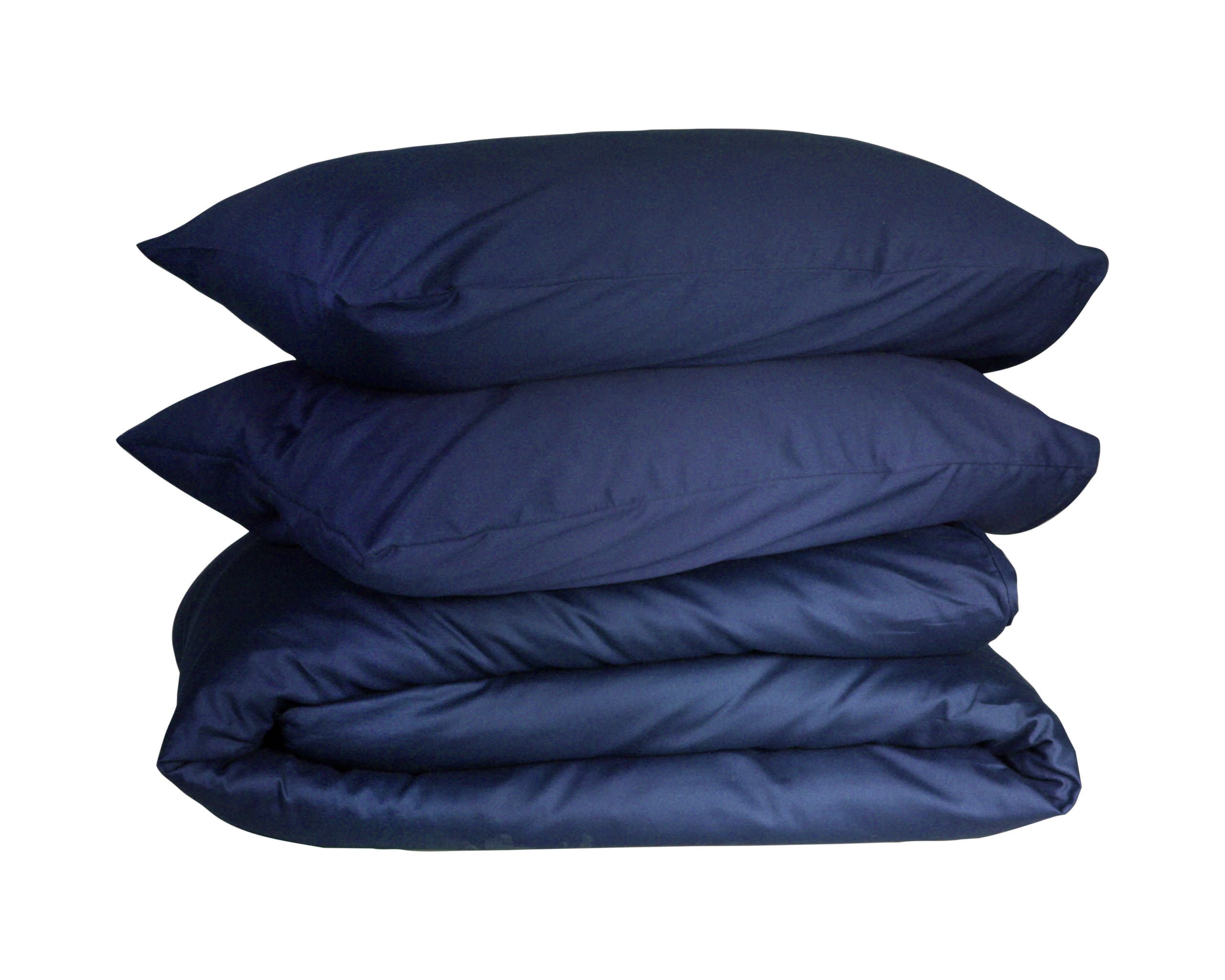 Dekbedovertrek Queen - 100% katoensatijn - 140x200/220 - blauw