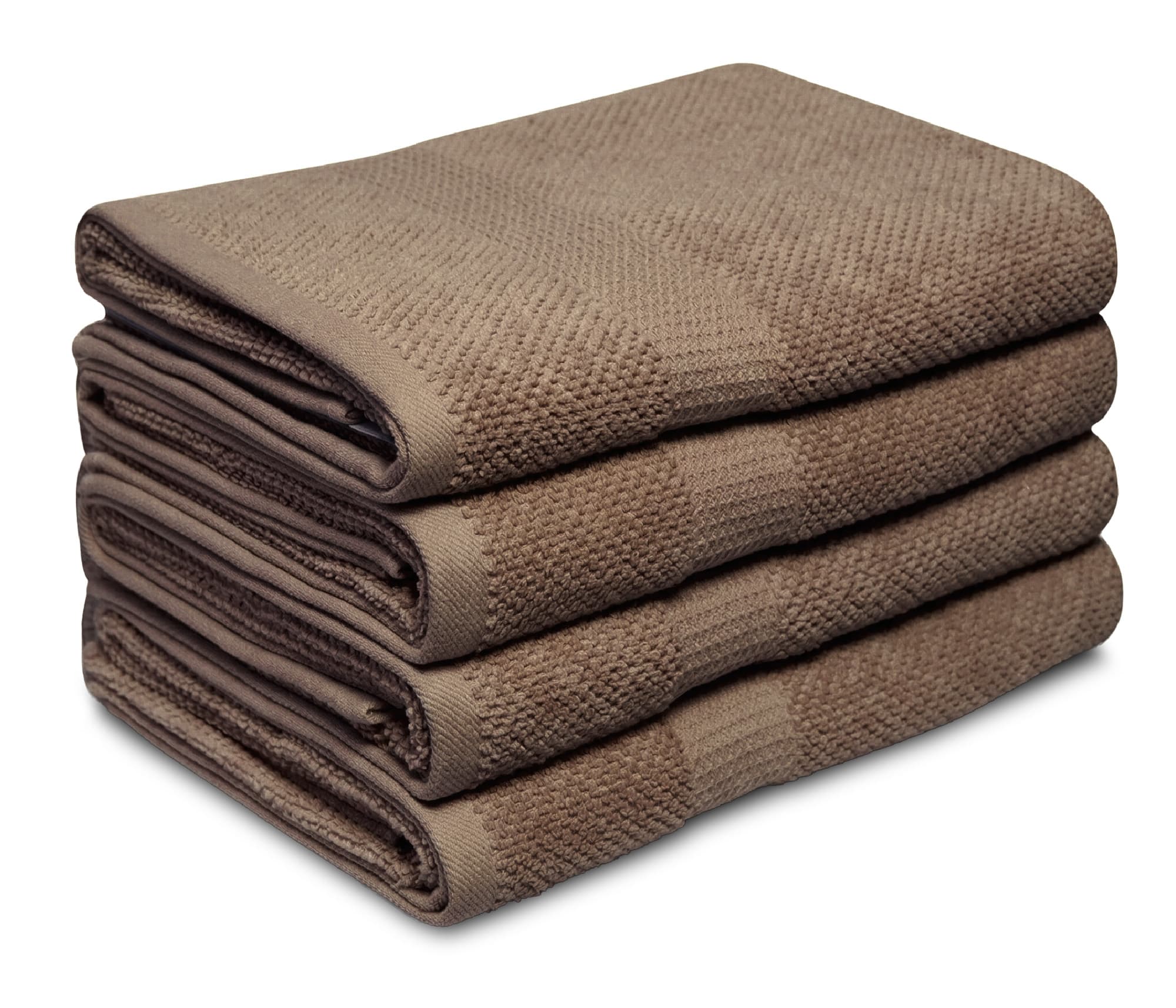 Handdoek Popcorn Collectie – 4 stuks – 70×140 – nougat