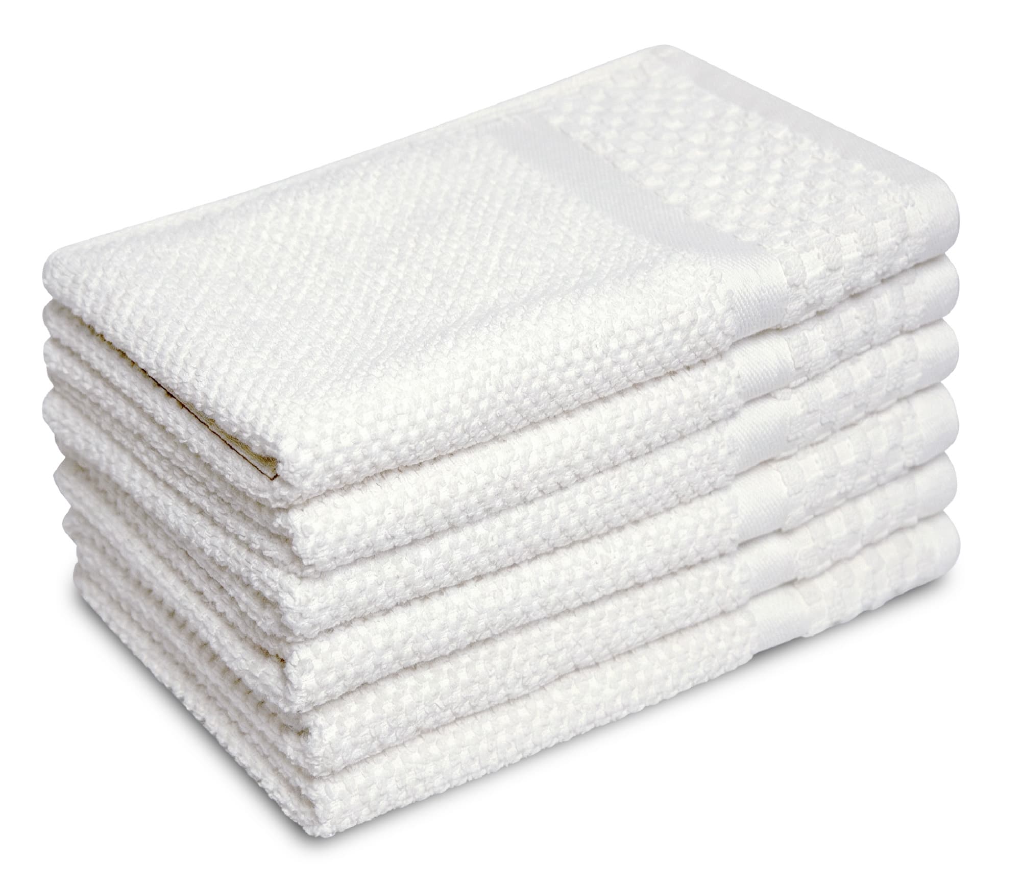 Gastendoek Soft Popcorn Collectie – 6 stuks – 30×50 – wit