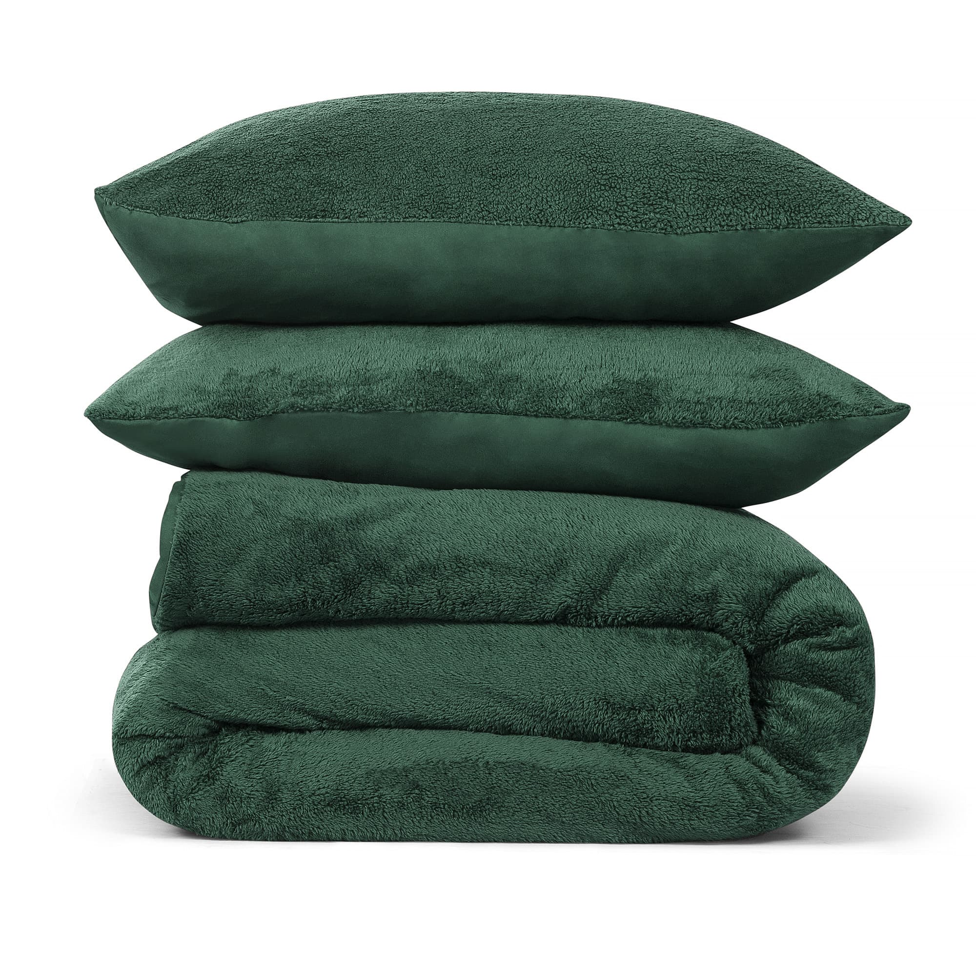 Dekbedovertrek Teddy Fleece – 100% zacht materiaal – 200×220 – groen