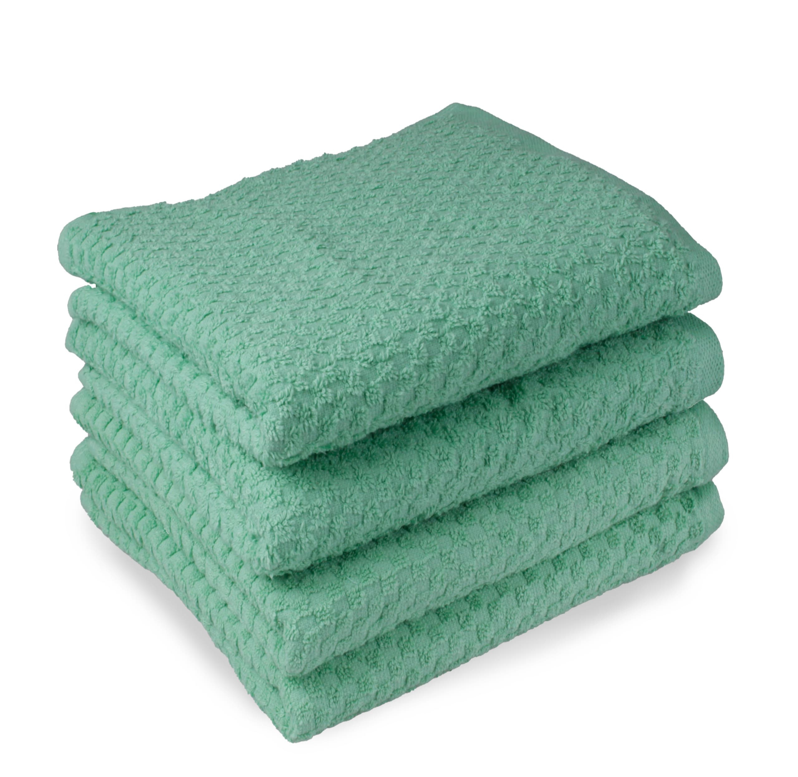 Handdoek Popcorn Collectie – 4 stuks – 70×140 – groen