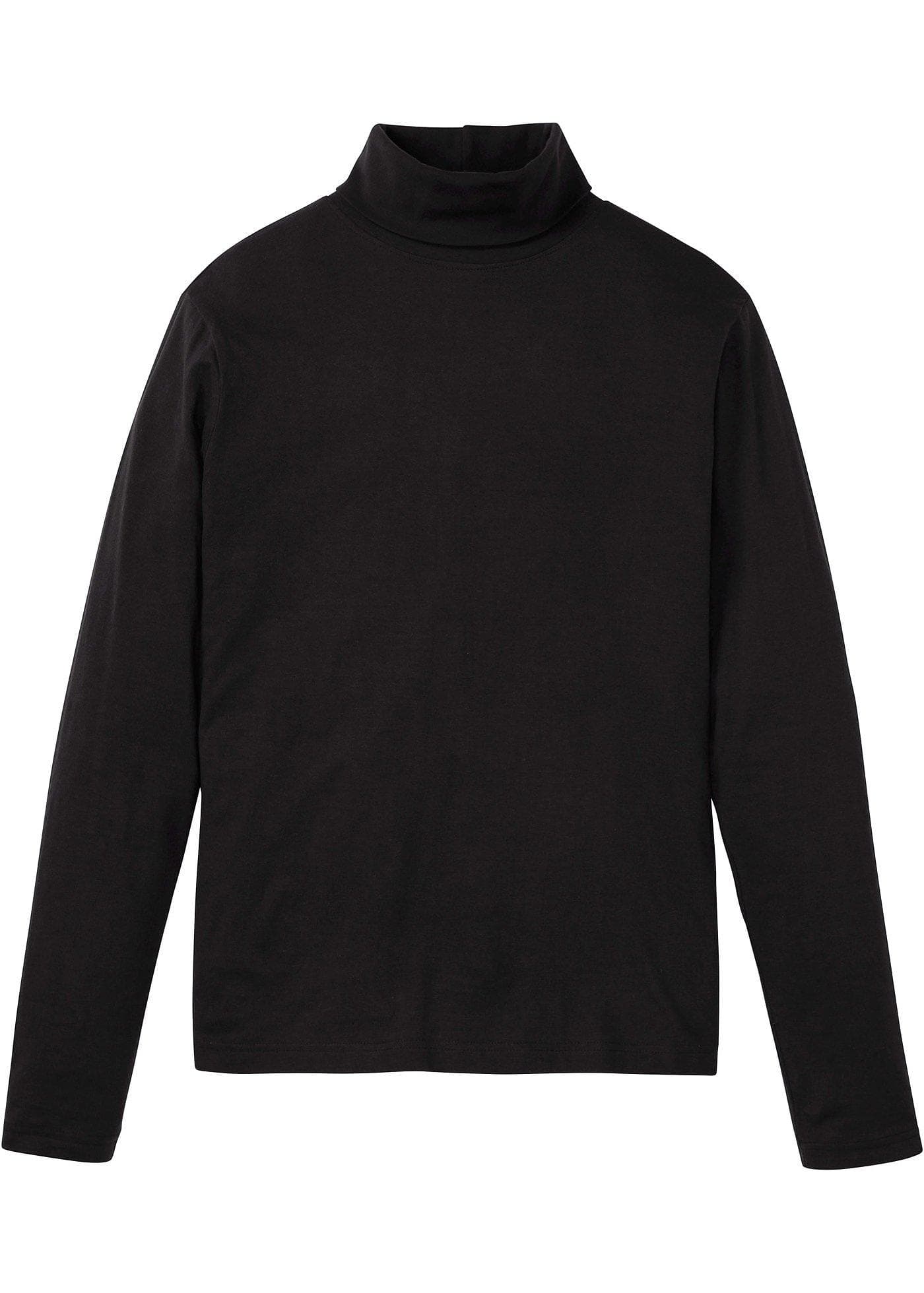 T-shirt manches longues à col roulé 100% coton