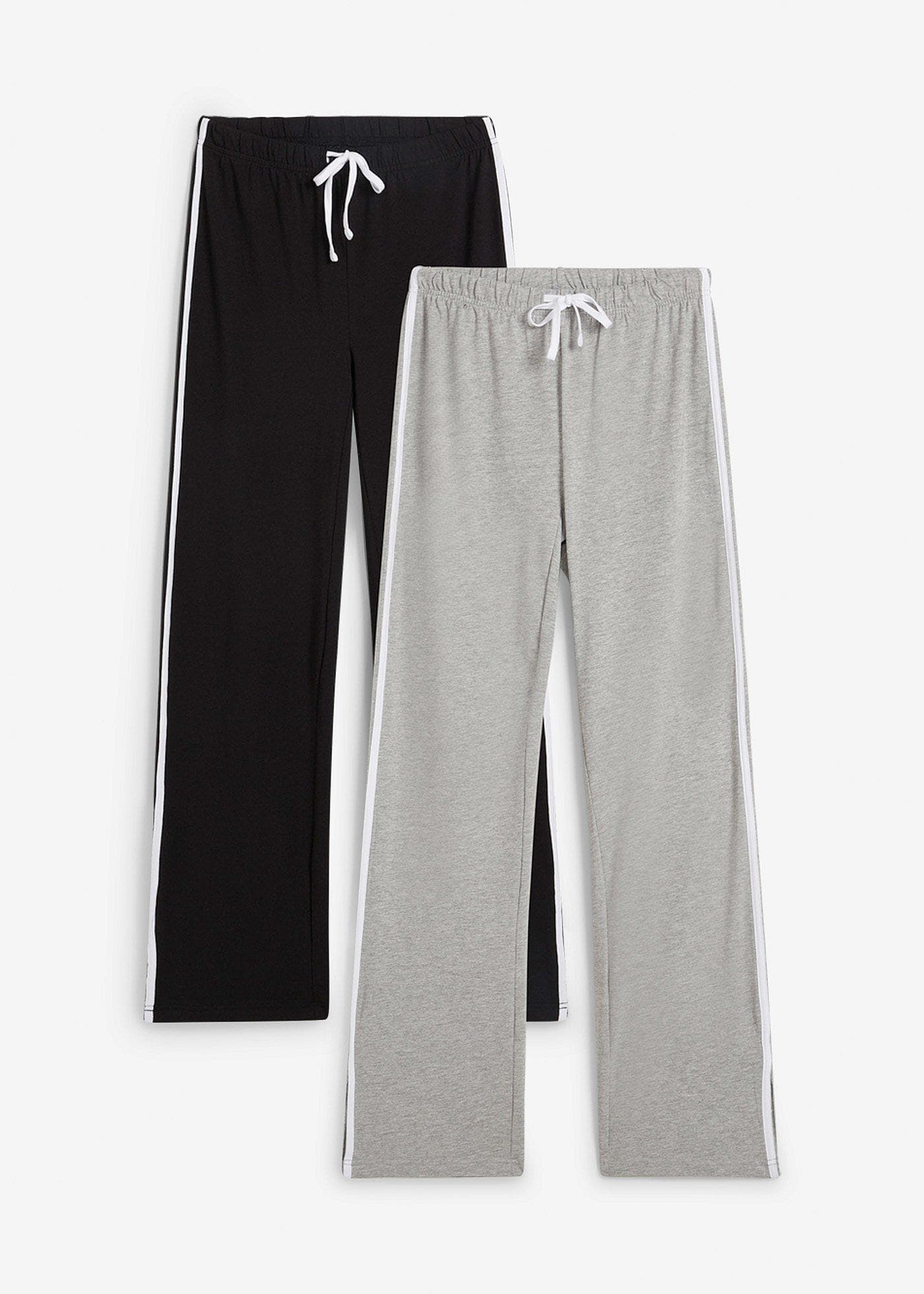 Lot de 2 pantalons en jersey coton extensible