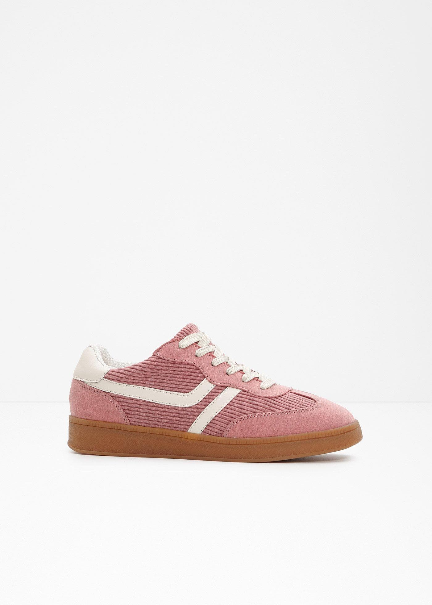 Sneakers à détails en velours côtelé