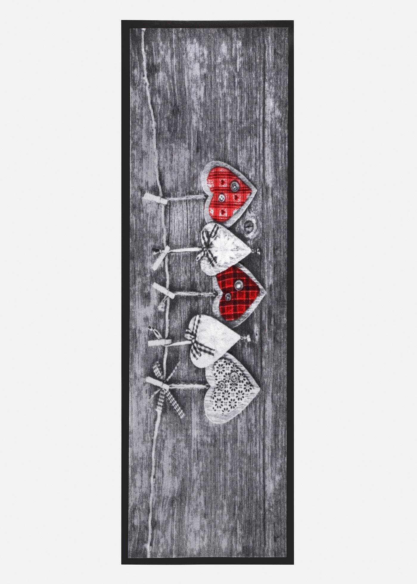 Paillasson motif cœurs