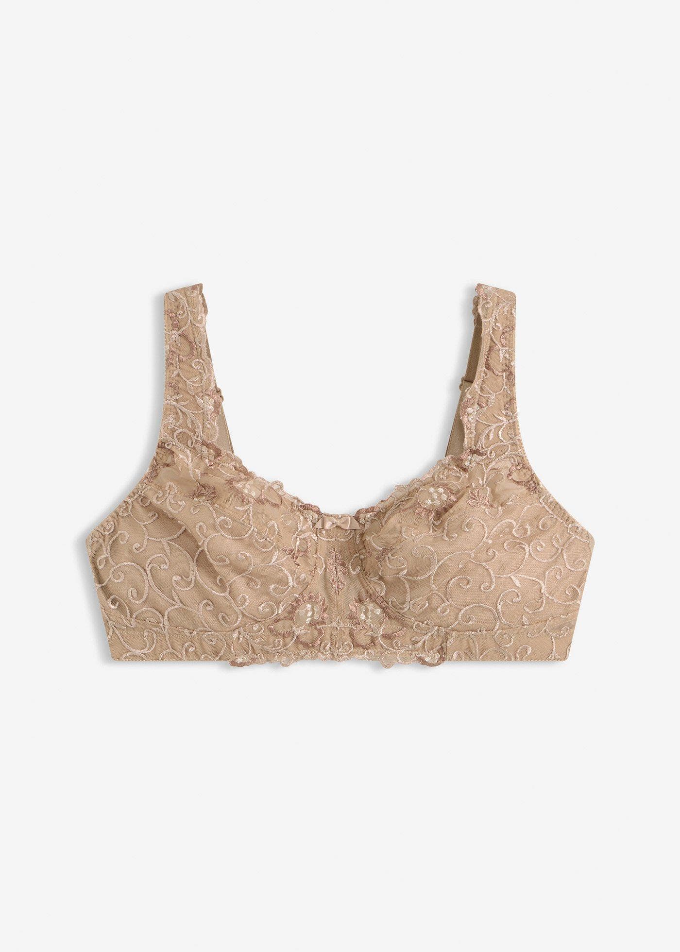 Soutien-gorge grand maintien sans armatures, bretelles rembourrées