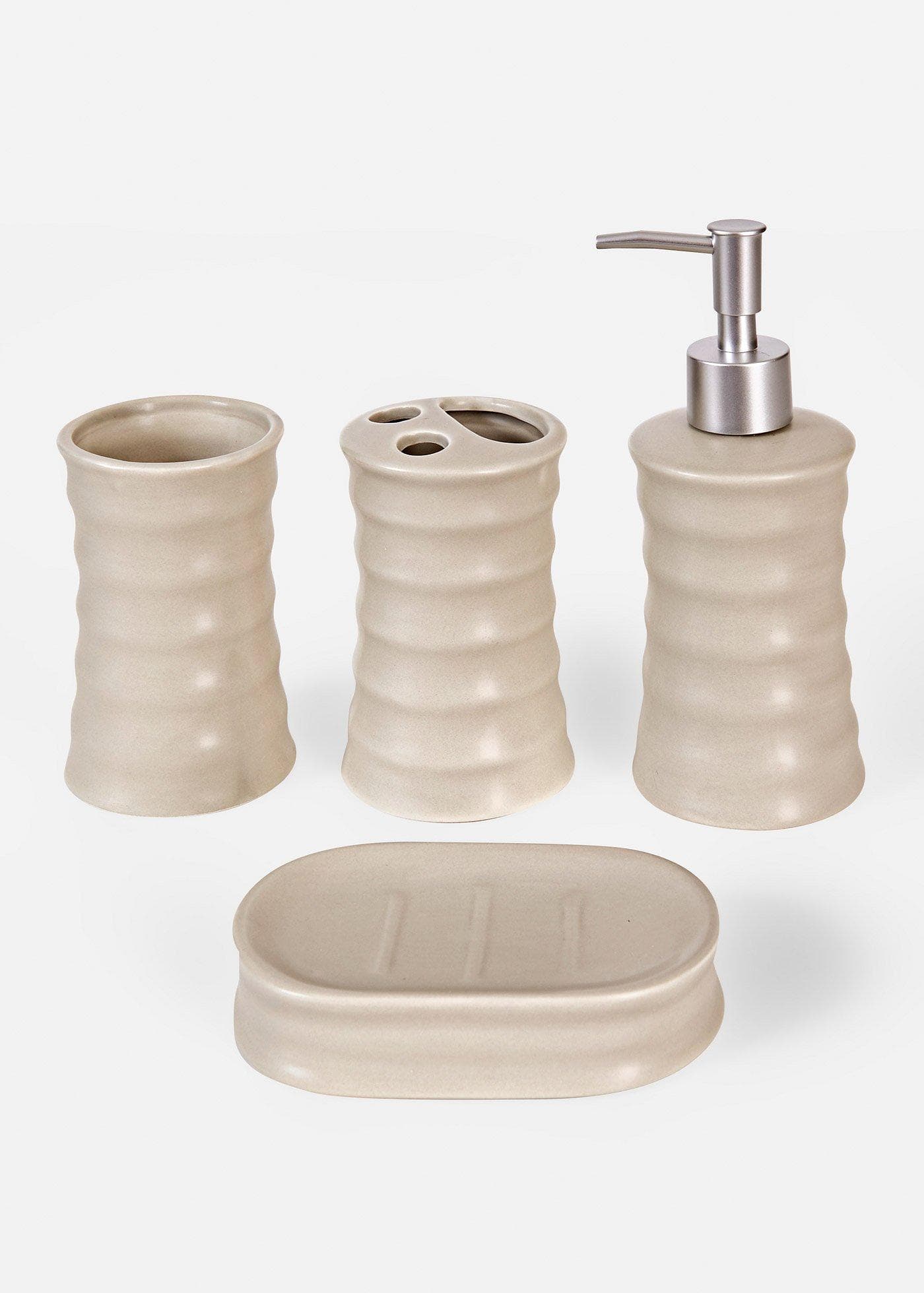 Lot de 4 accessoires de salle de bain