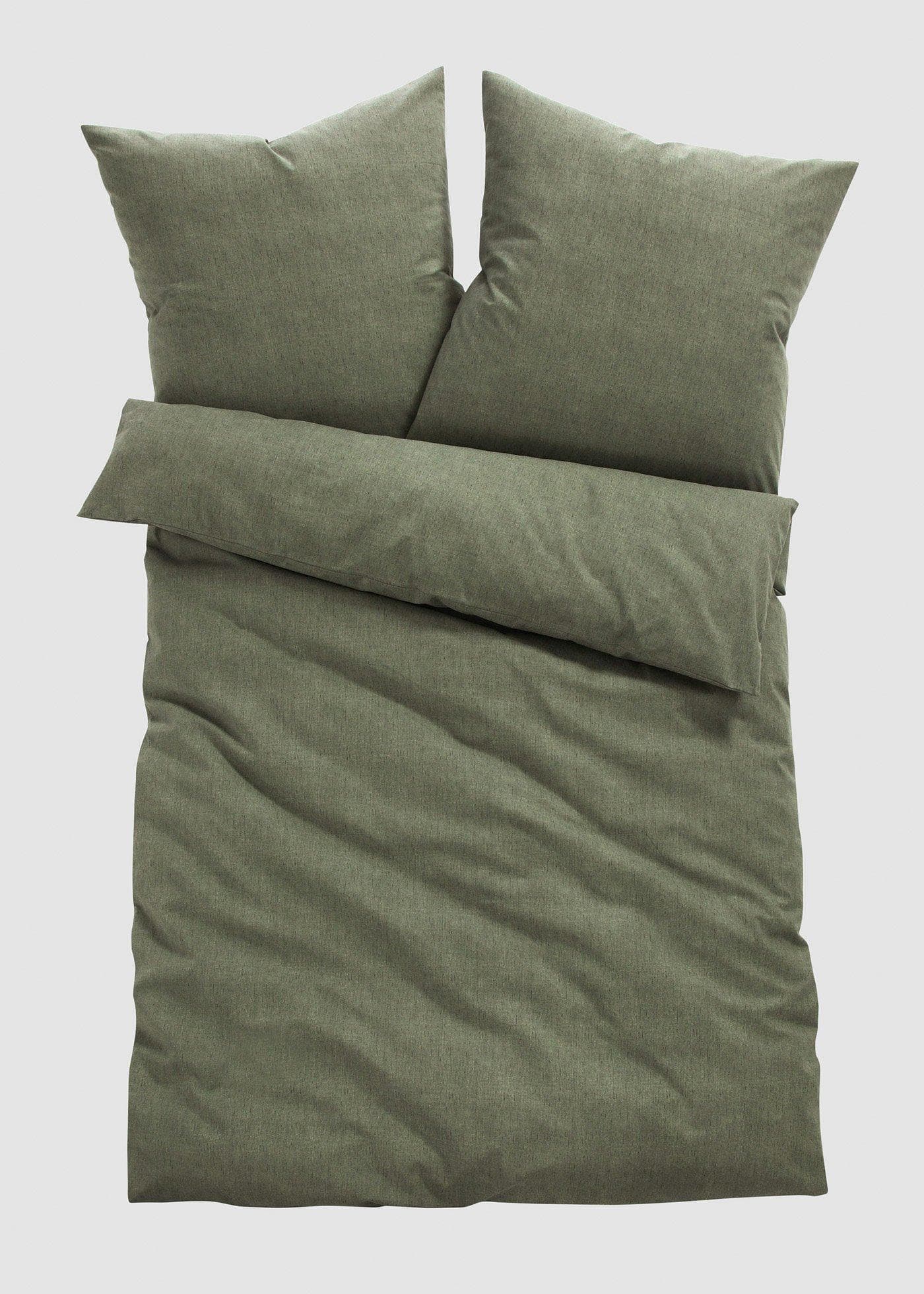 Parure de lit en linon aspect lin
