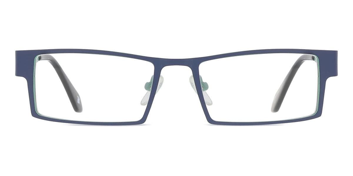 Heren Rechthoek Volledige rand Metaal Blauwe Bril - Anti-Blauwlichtglazen - SmartBuy Collection