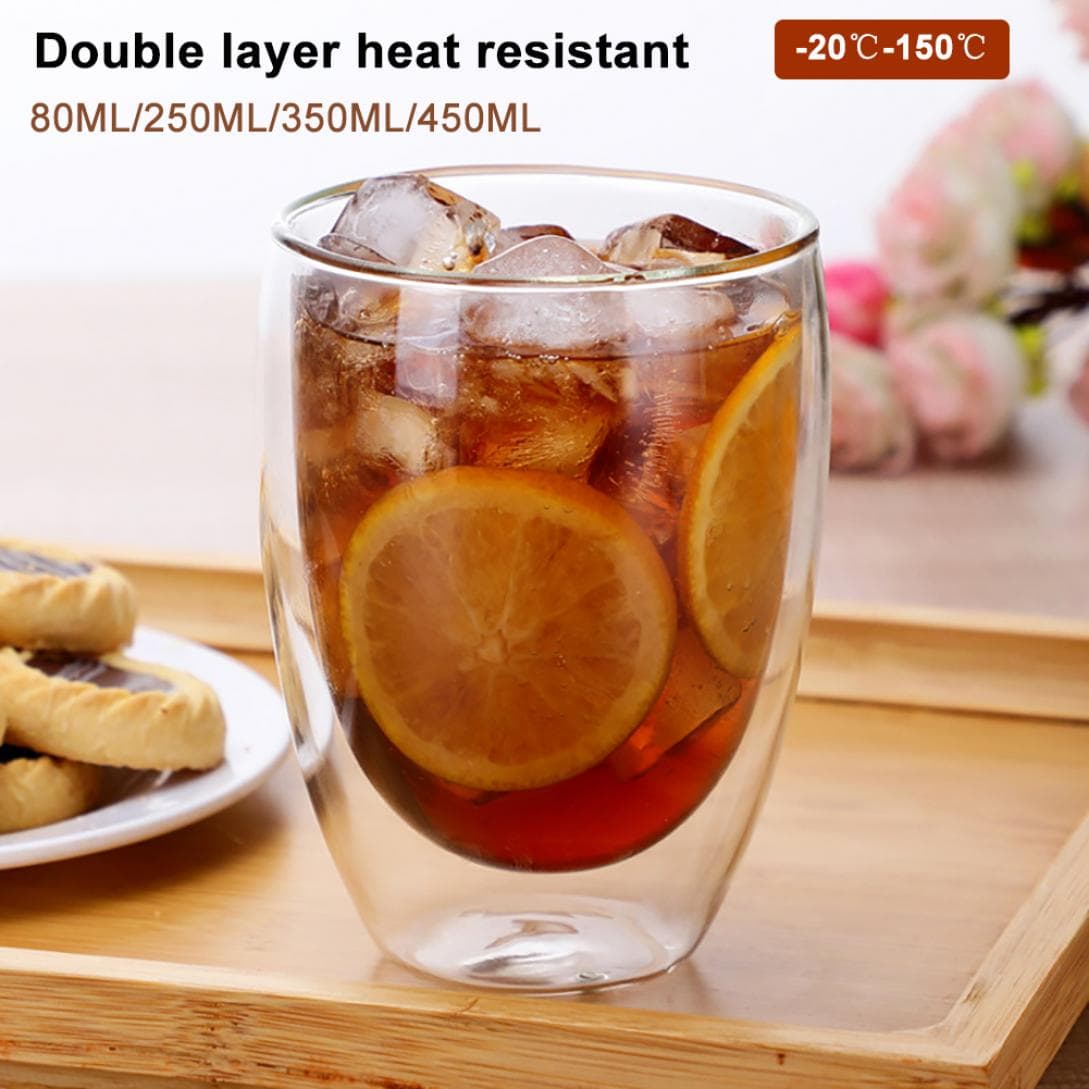 E&F Store Home Dubbele wand Warmte-isolatie Thee Koffie Melk Mok Drinkglas Beker Drinkgerei Populair