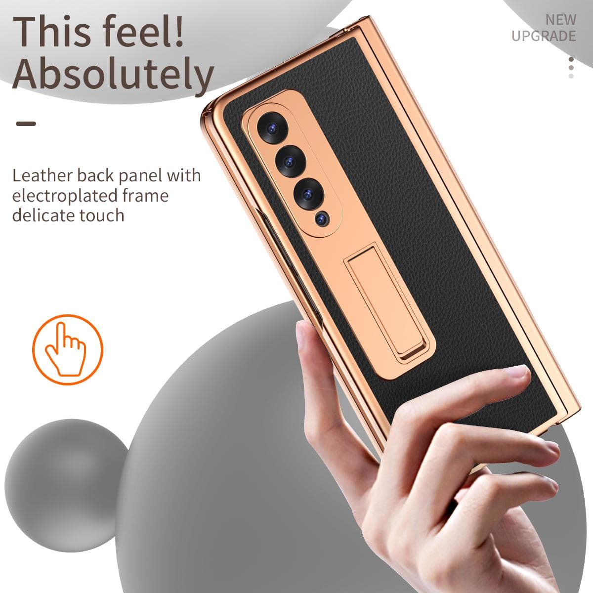 Anti-Shock Gehard Glas Lederen Beschermhoes Voor Samsung Galaxy Z Fold4 5g Vouw 4 Fold3 Fold2 Vouw 3 2 Kickstand Full Body Cases