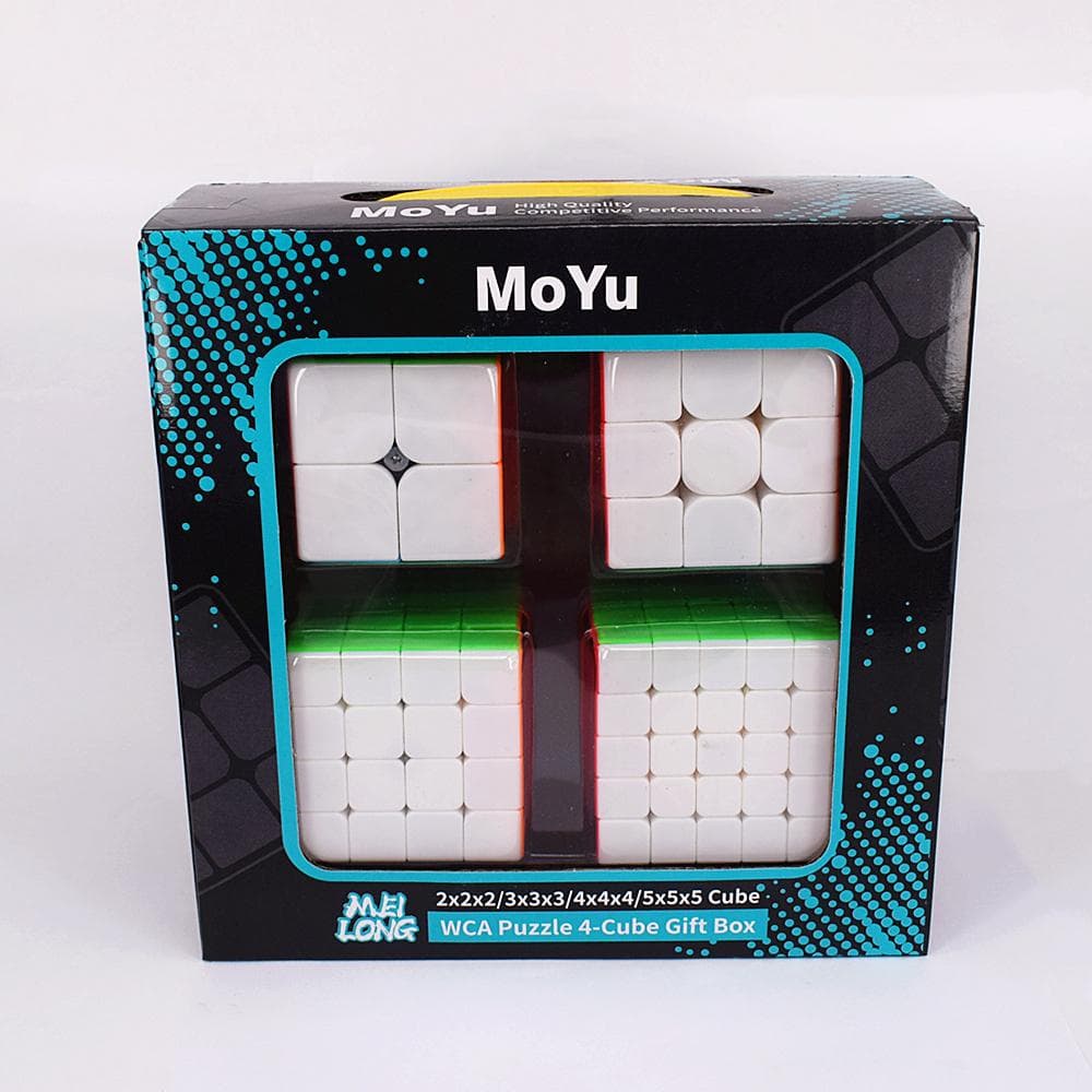 MoYu 2x2x2 3x3x3 4x4x4 5x5x5 Cube magique boîte cadeau Meilong 2x2 3x3 4x4 5x5 Cube de vitesse Puzzle Cubo Magico