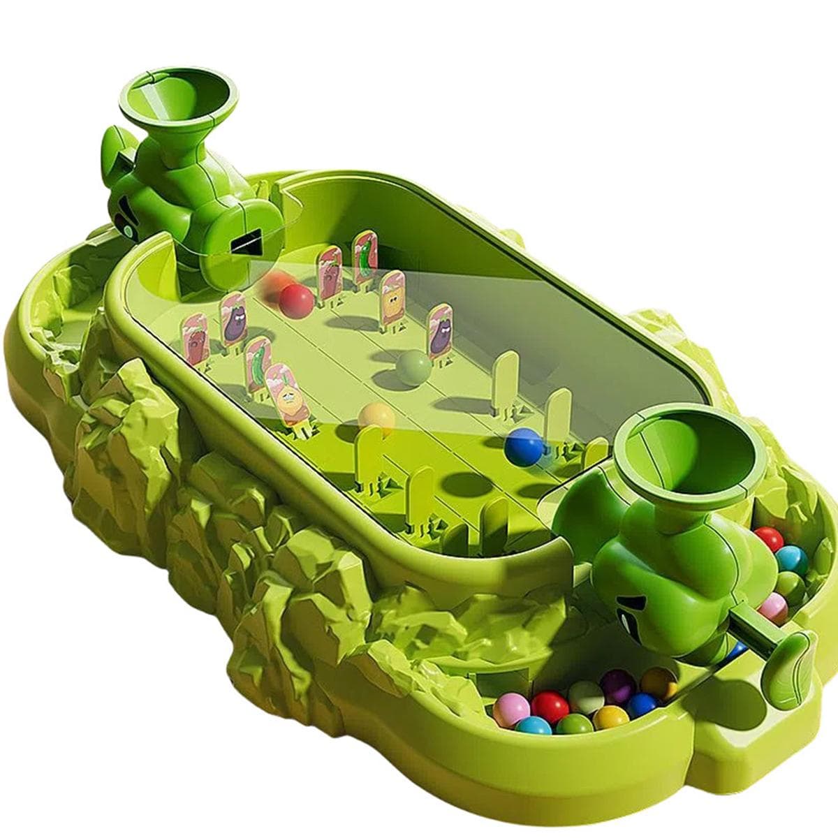 Machine à sous Végétaux Non Toxique pour Enfants Tir sur Table Jeu de Bureau Deux Joueurs Parent Enfant Jouet de Bataille Interactif Cadeau de