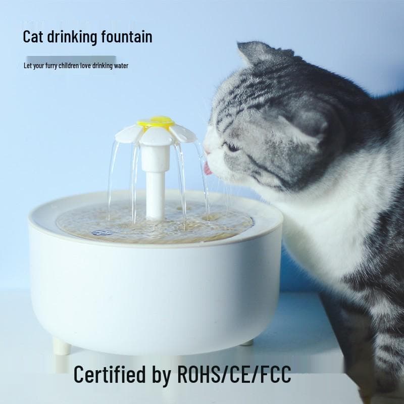Fontaine à eau automatique intelligente pour animaux de compagnie pour chats avec filtration circulante