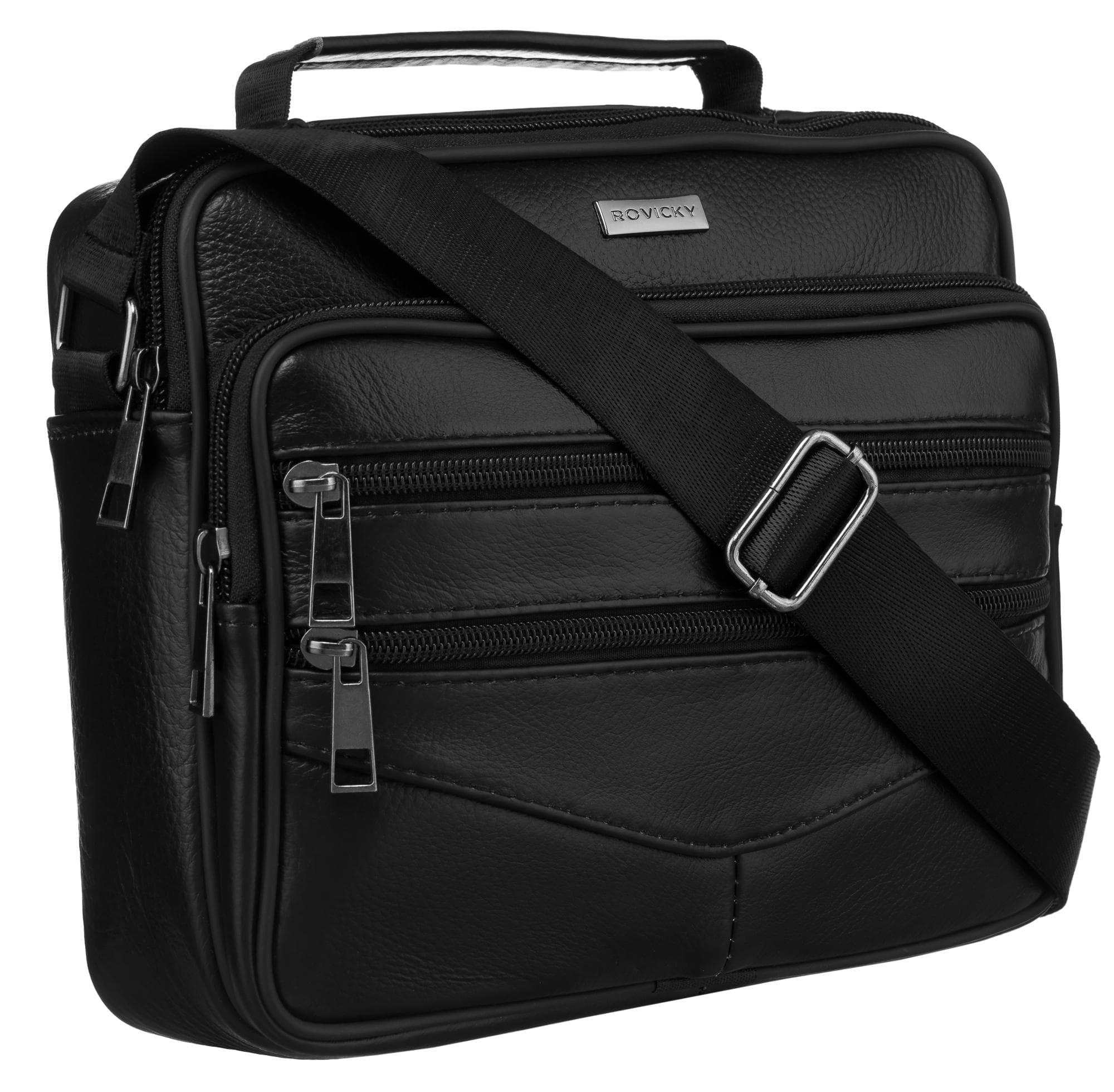 Men's leather bag R-13204-M-3877 Black