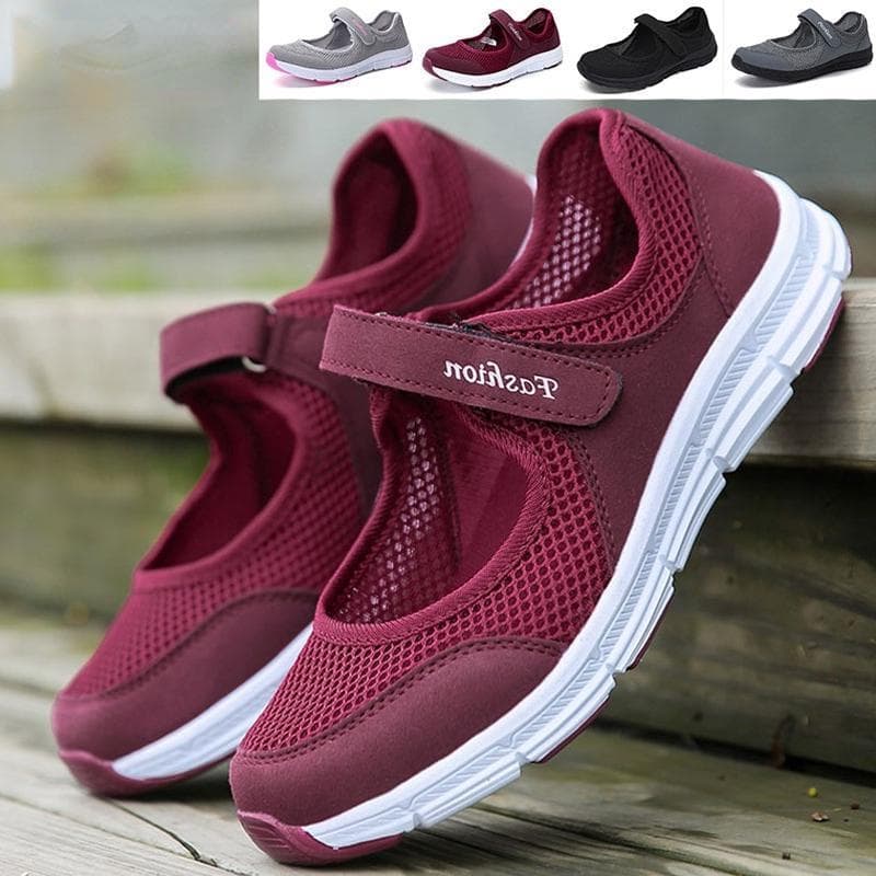 Chaussures décontractées à la mode pour femmes, chaussures respirantes, sandales décontractées en cuir cm gris