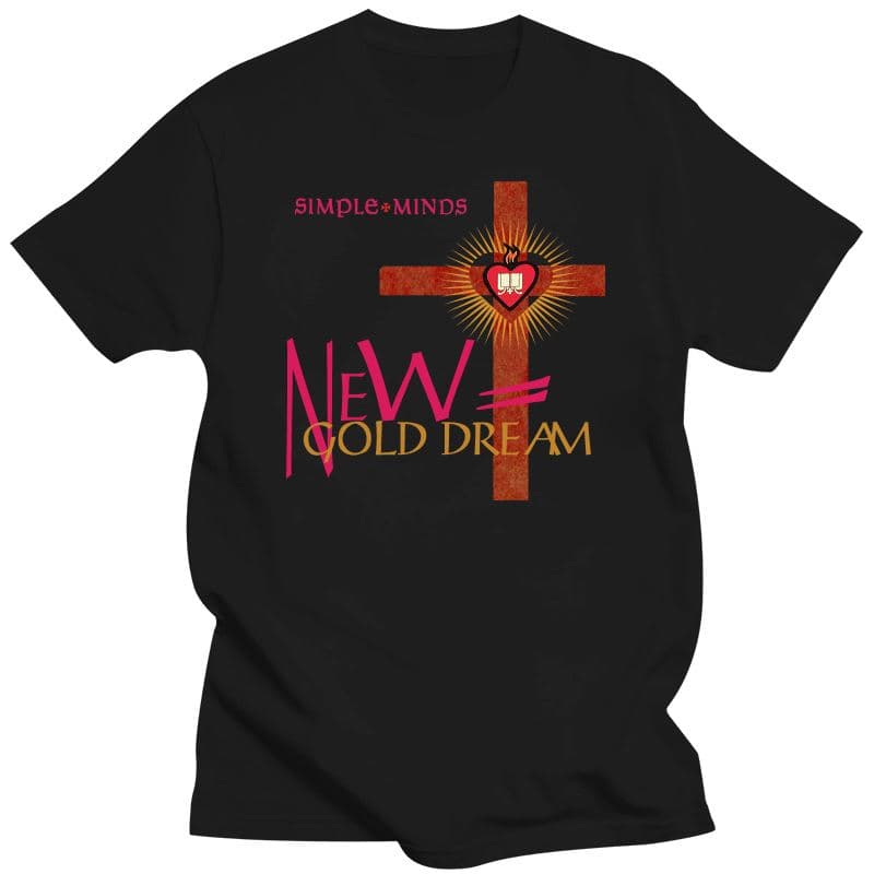 2023 Nieuw Katoenen T-shirt Simple Minds Gold Dream 81 Unisex Tee Shirtsman T-shirts cm