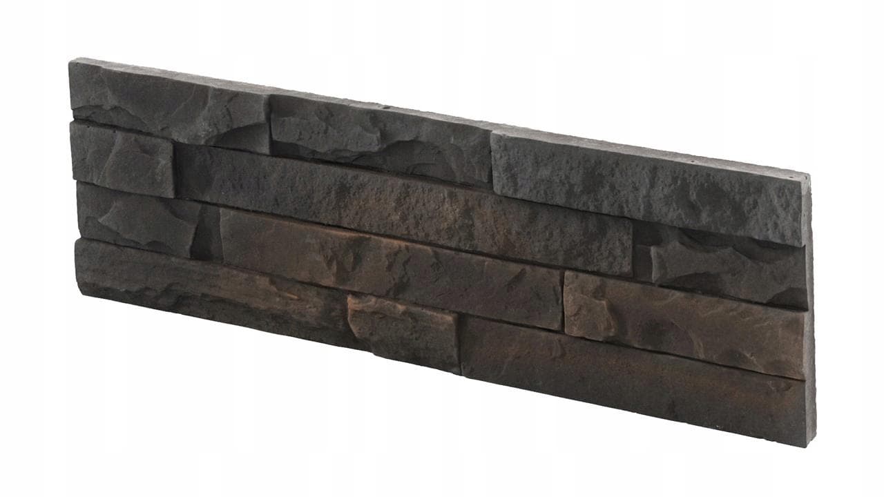 Pierre de parement Minnesota 3 noire 33x10,5 cm imitation pierre 0,43 m2