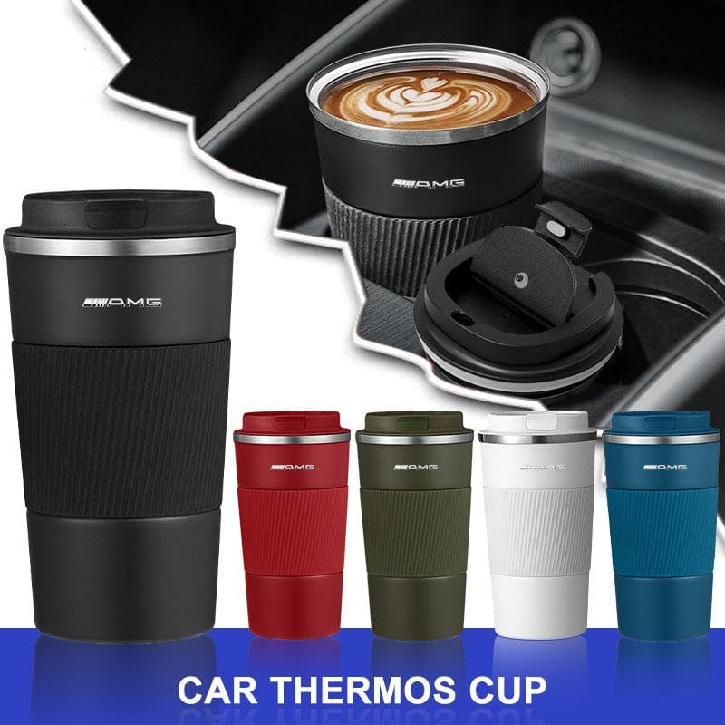 Bouteille Thermos à Café 500ML en Acier Inoxydable Mug Thermique Étanche Pour Mercedes Benz AMG W205 W204 W203 W211 GLC GLE CLA W212 W213 W201 W210