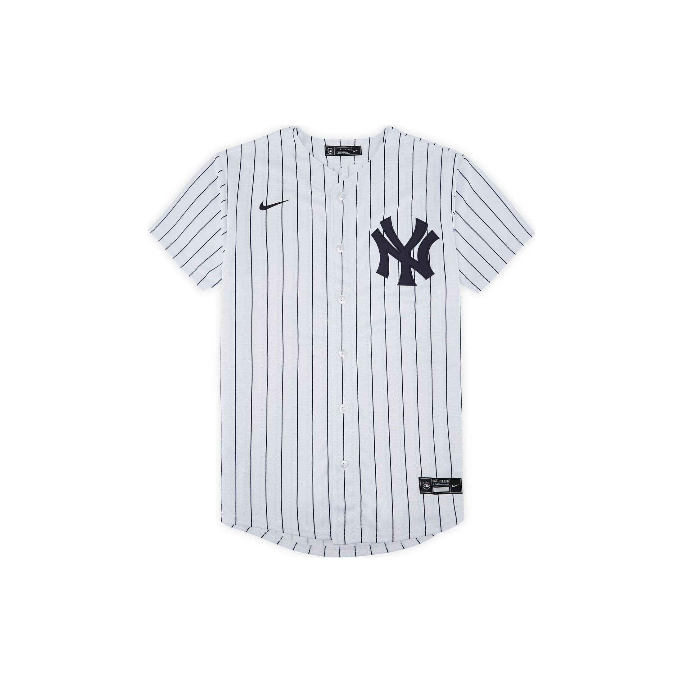 Hauts pour enfants Nike à rayures avec logo imprimé, boutonnage simple, saisonnier, respirant, léger, col en V, manches courtes, blanc DZ3685-100