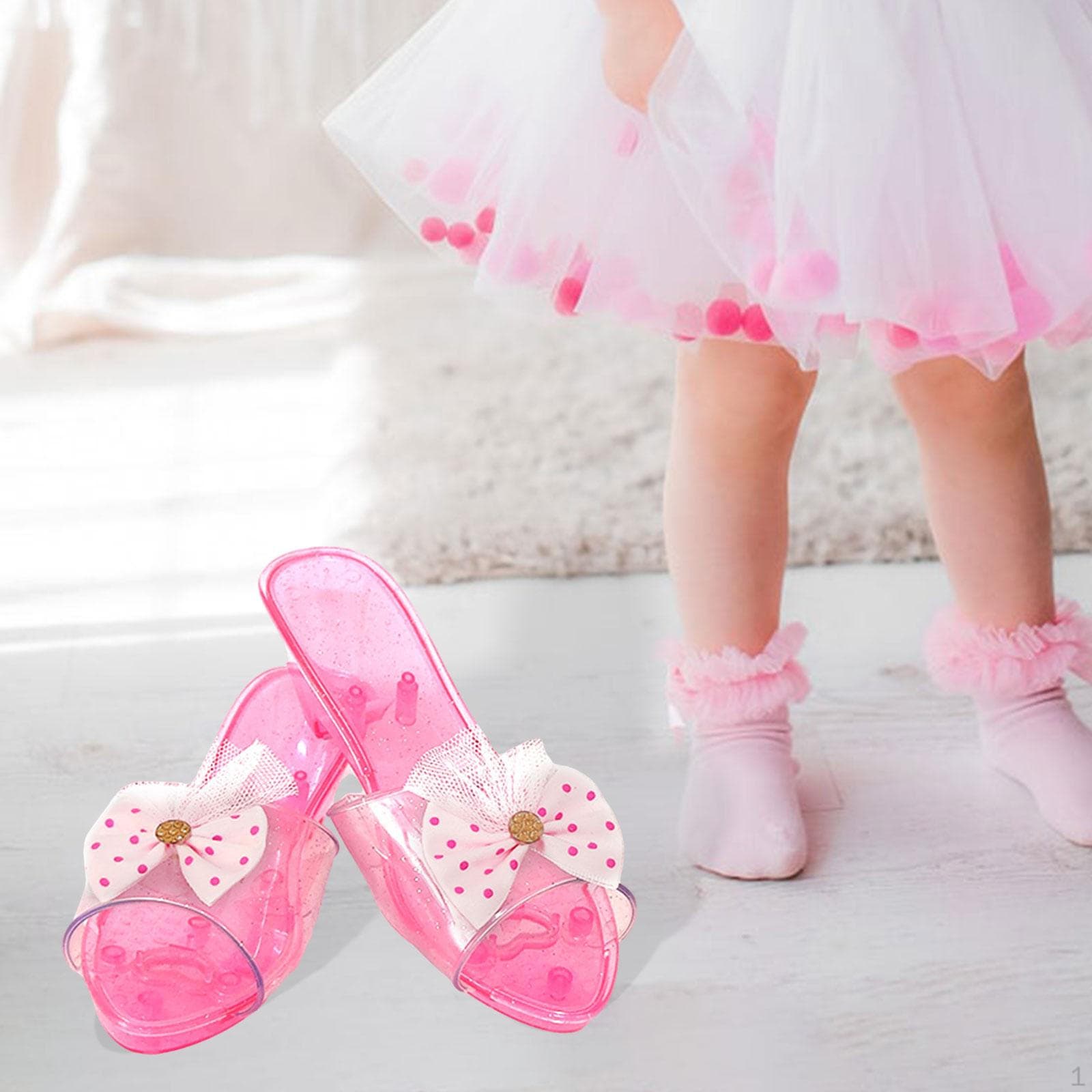 Chaussures à Talons Compensés de Princesse pour Enfants Collection Plage Jeu de Rôle Anniversaire bleu
