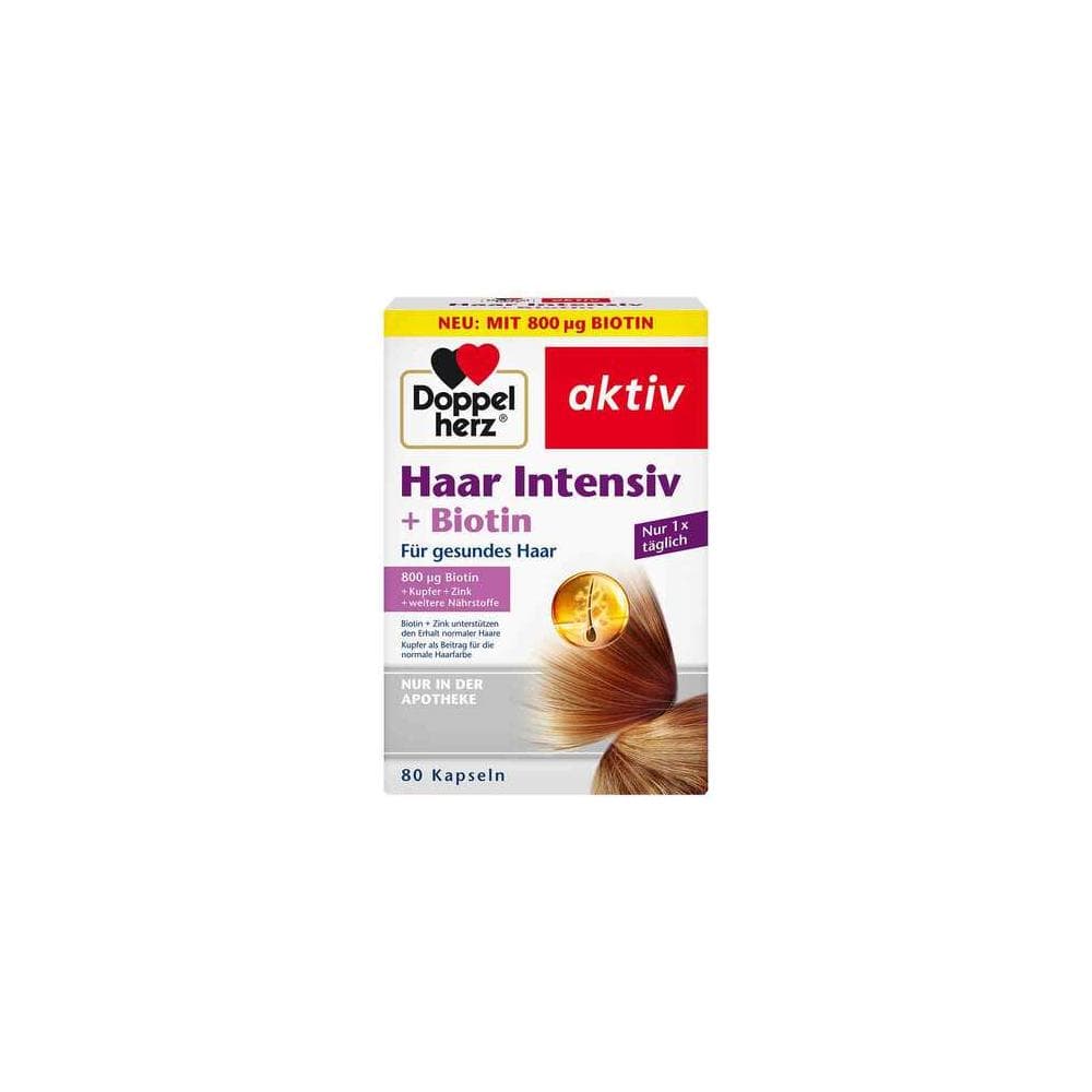 Capsules capillaires intensives Doppelherz + biotine (80 paquets)