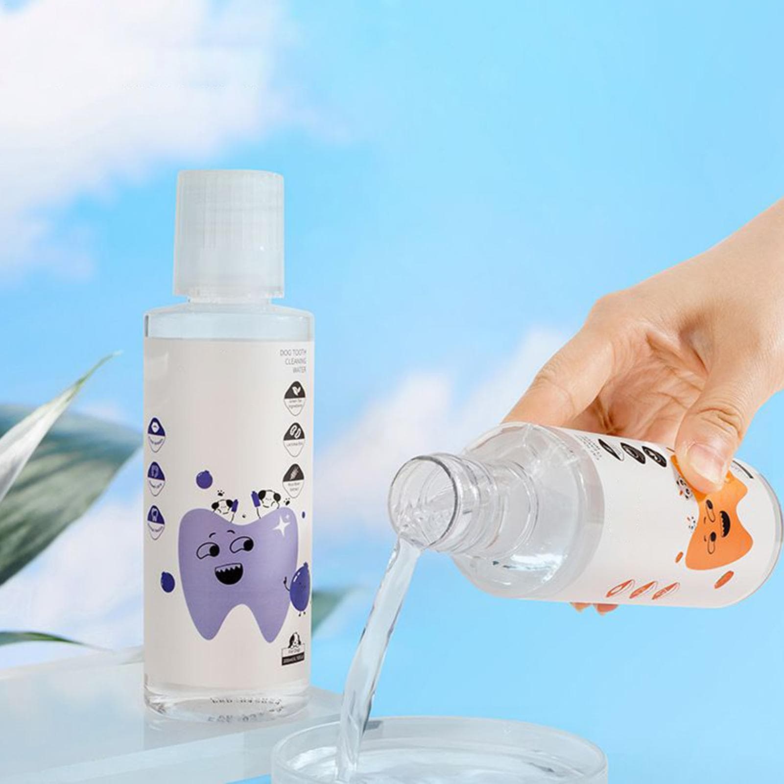 Hond Tandwater Toevoeging 200ml Frisse Adem Tandverzorging Oplossing Tandplak Tandsteen Verwijderaar voor Honden Katten Huisdier Tandreiniging Verzorg