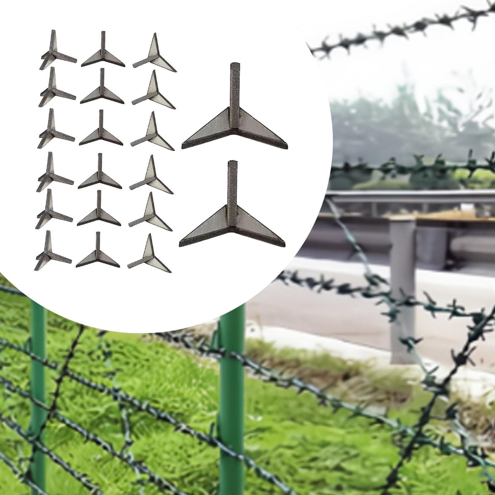20 Pièces Pointes de Déclenchement Sol Anti-Oiseaux Sécurité Voiture Véhicule Clou Pagode Triangle pour