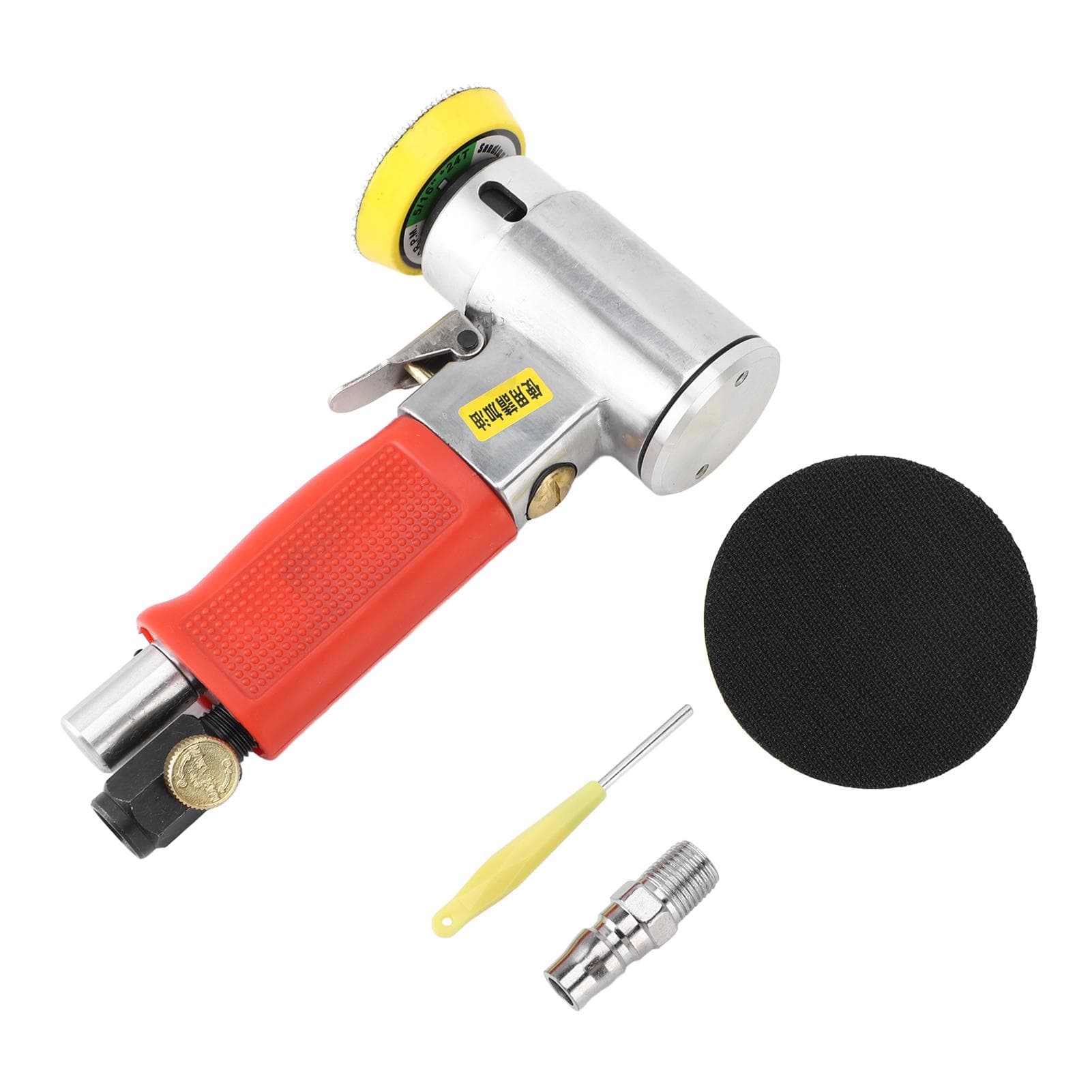 Kit Mini Ponceuse Orbitale Aléatoire à Air 2 pouces 3 pouces Mini Ponceuse Pneumatique Polisseuse Haute Vitesse pour Carrosserie Automobile