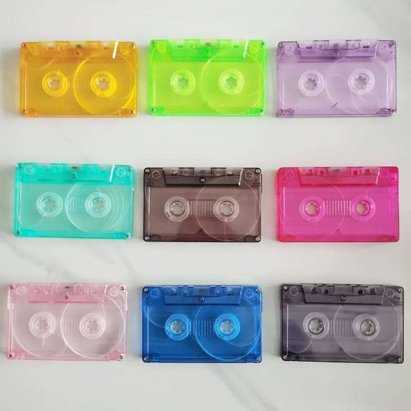 1 Pièce Boîte de Rangement Transparente pour Cassettes Audio Enregistrement Magnétique Boîtier pour Cassettes Vides Boîte Anti-Poussière