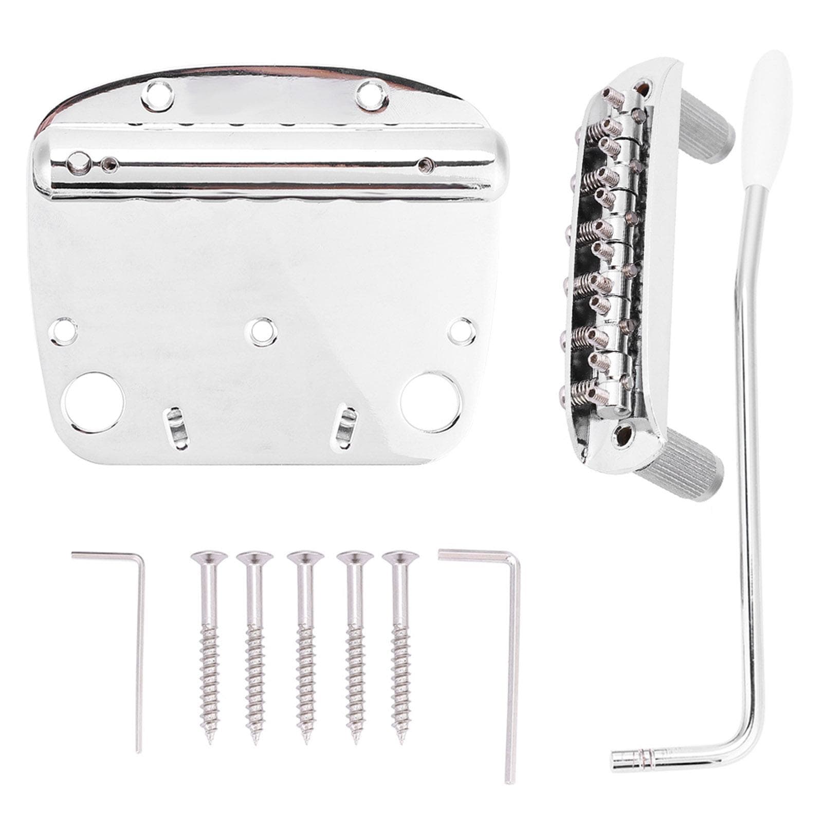 Set de Chevalet de Cordier Vibrato Tremolo pour Pièces de Rechange de Guitare Mustang