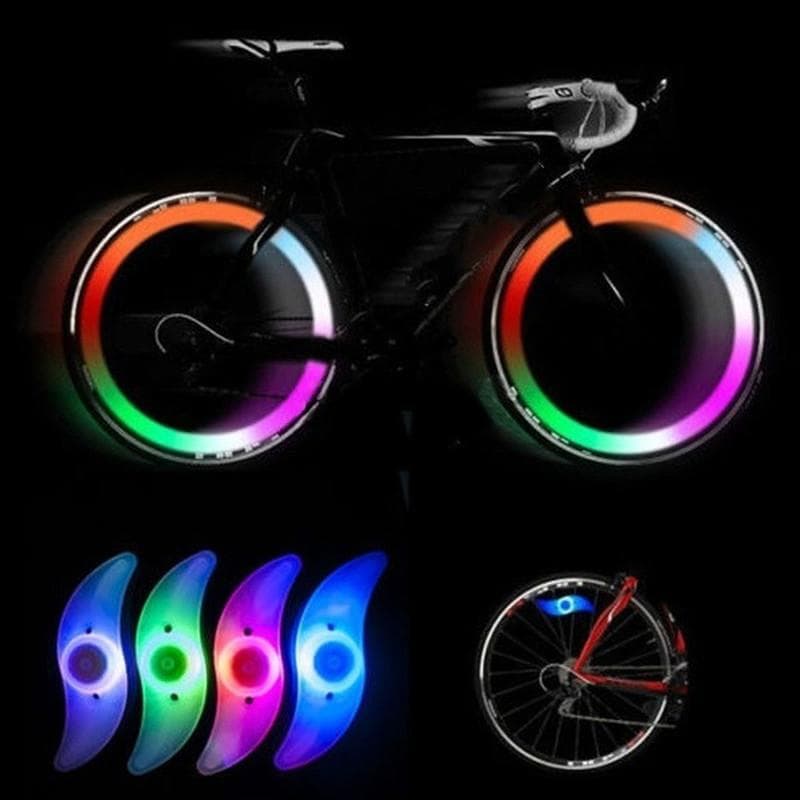 Knipperende LED Fiets Fietsen Wilgenwiel Draadband Heldere spaaklamp Lamp Fietsverlichting blauw