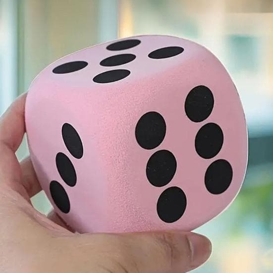Yousheng 6/8CM Dés Géants en Mousse EVA à Coins Arrondis Dés à Six Faces Grands Dés de Jeu Jouet Accessoire de Jeu de Société Jeu Thème