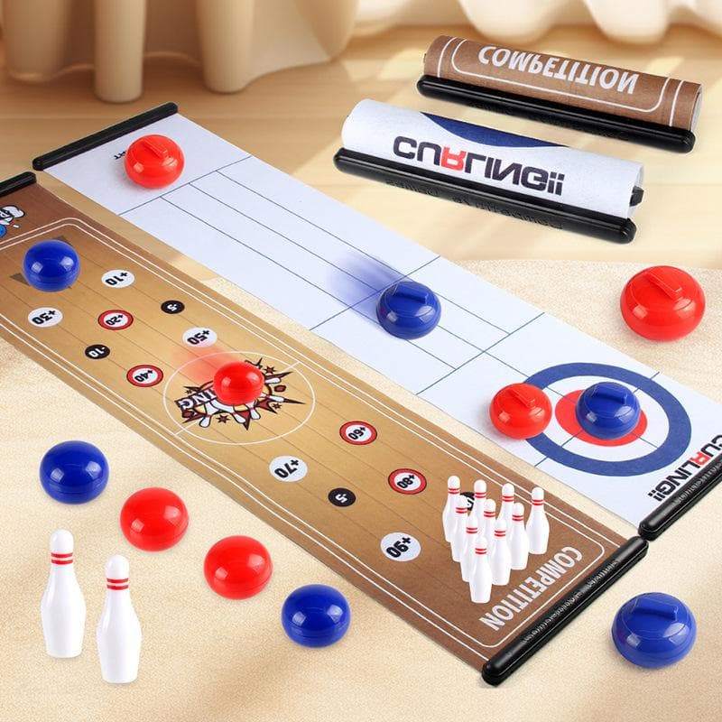 Enfants Interactif Social Curling Football Jeux de Plateau Bowling Jeux de Table Tapis Famille Ami Fête Amusant Jeu d'Intérieur Jouets Pour Enfants