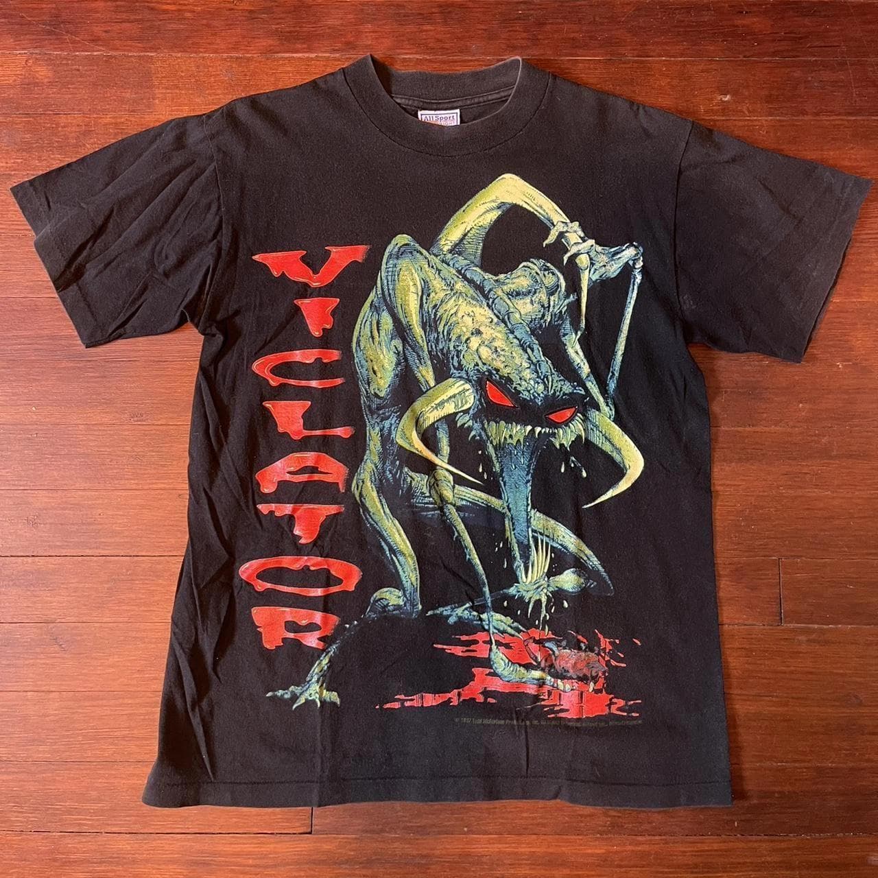 Herdruk 1997 Todd Mcfarlane SPAWN Violator Retro design Zwart T-shirt Grafisch Shirt Korte Mouw Unisex Mannen Vrouwen Zomer cm
