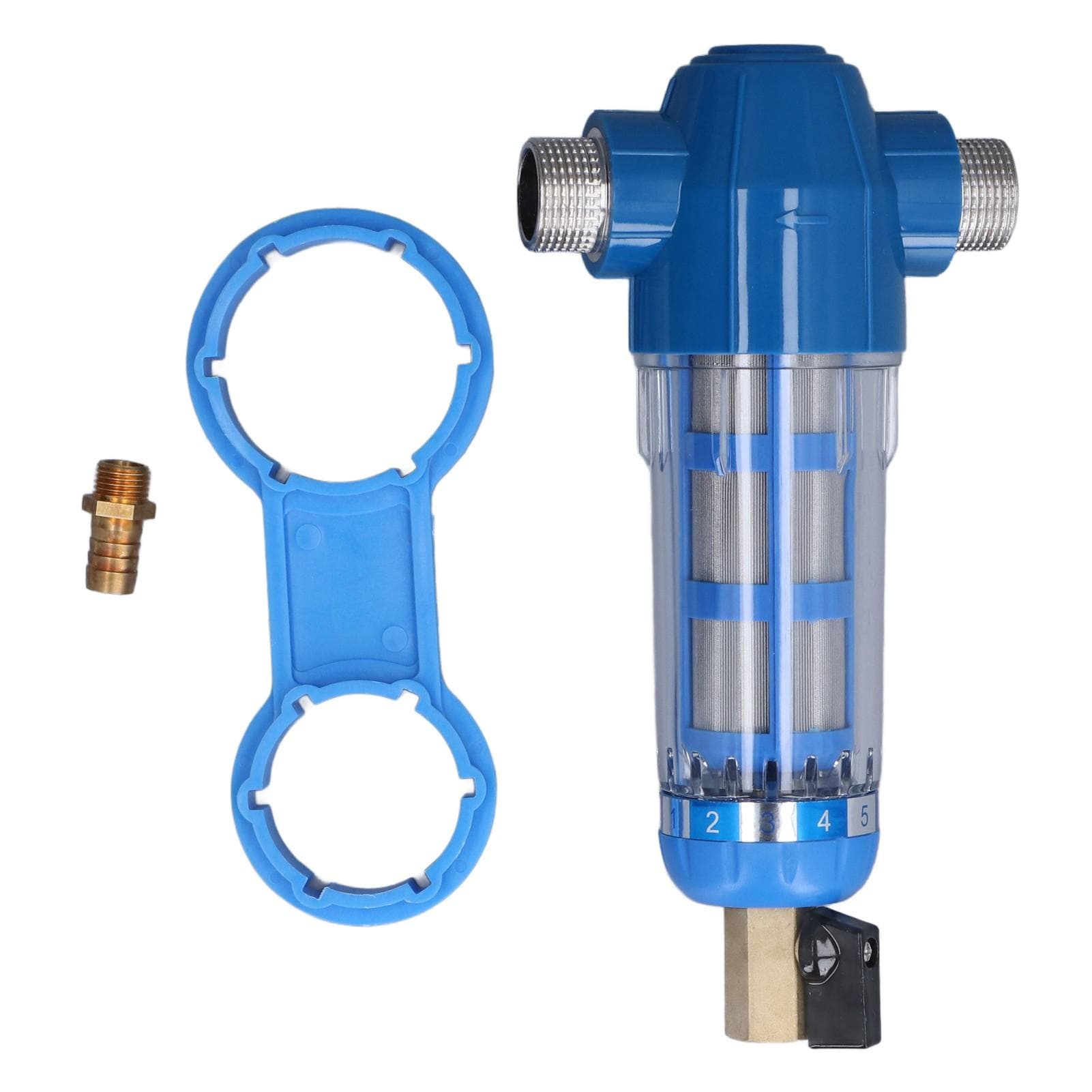 Filtre à contre-courant à filetage externe G3/4, filtre à sédiments pour tuyau, filtre de purification d'eau pour maison et ferme