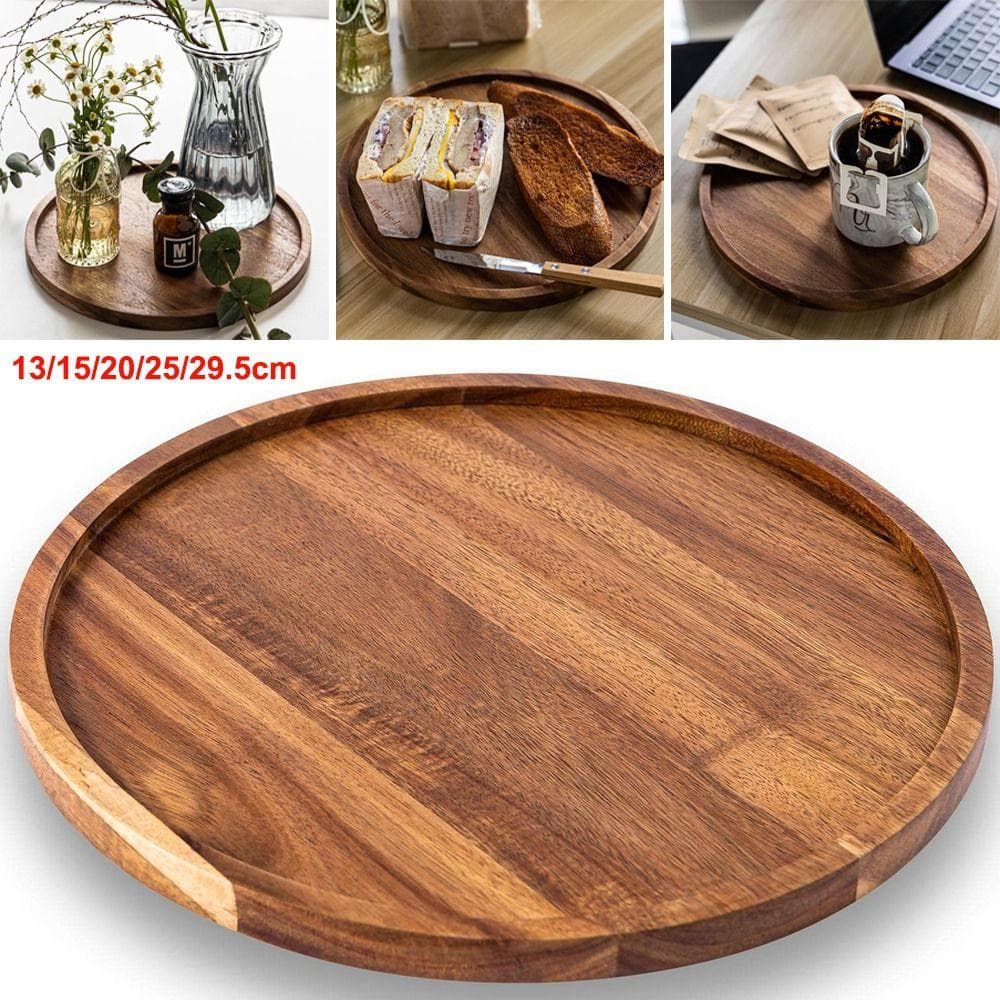 Houten Dinerbord Groot Houten Bord Decoratieve Schaal Serveerschaal