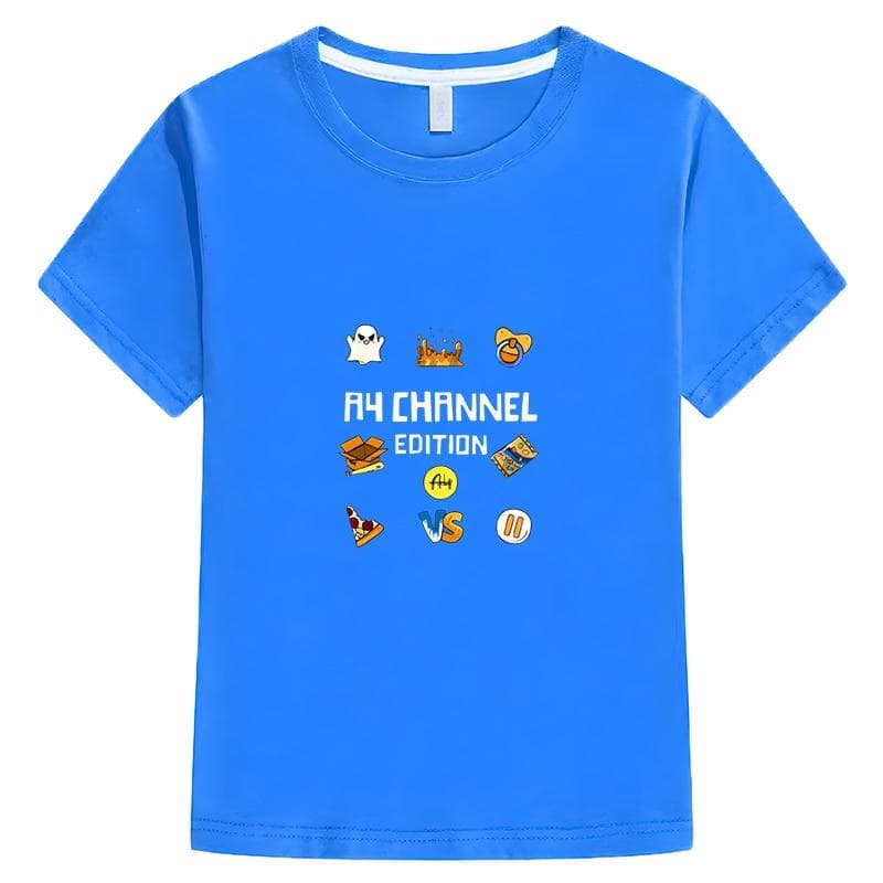 Dessin animé Merch A4 Lamba garçon fille T-shirt été 100% coton enfants Vlad a4 papier dessin animé à manches courtes y2k enfants vêtements une