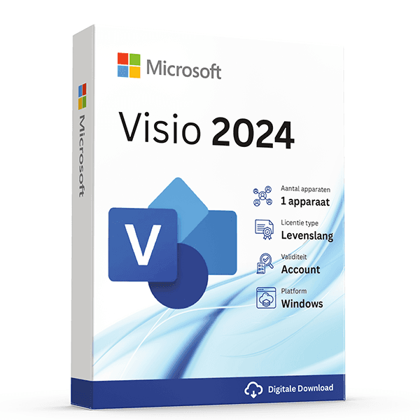 Microsoft Visio Professional 2024 Licentiecode 1 apparaat !
