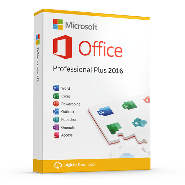 Microsoft Office Professional Plus 2016 Licentiecode Origineel Nieuw !