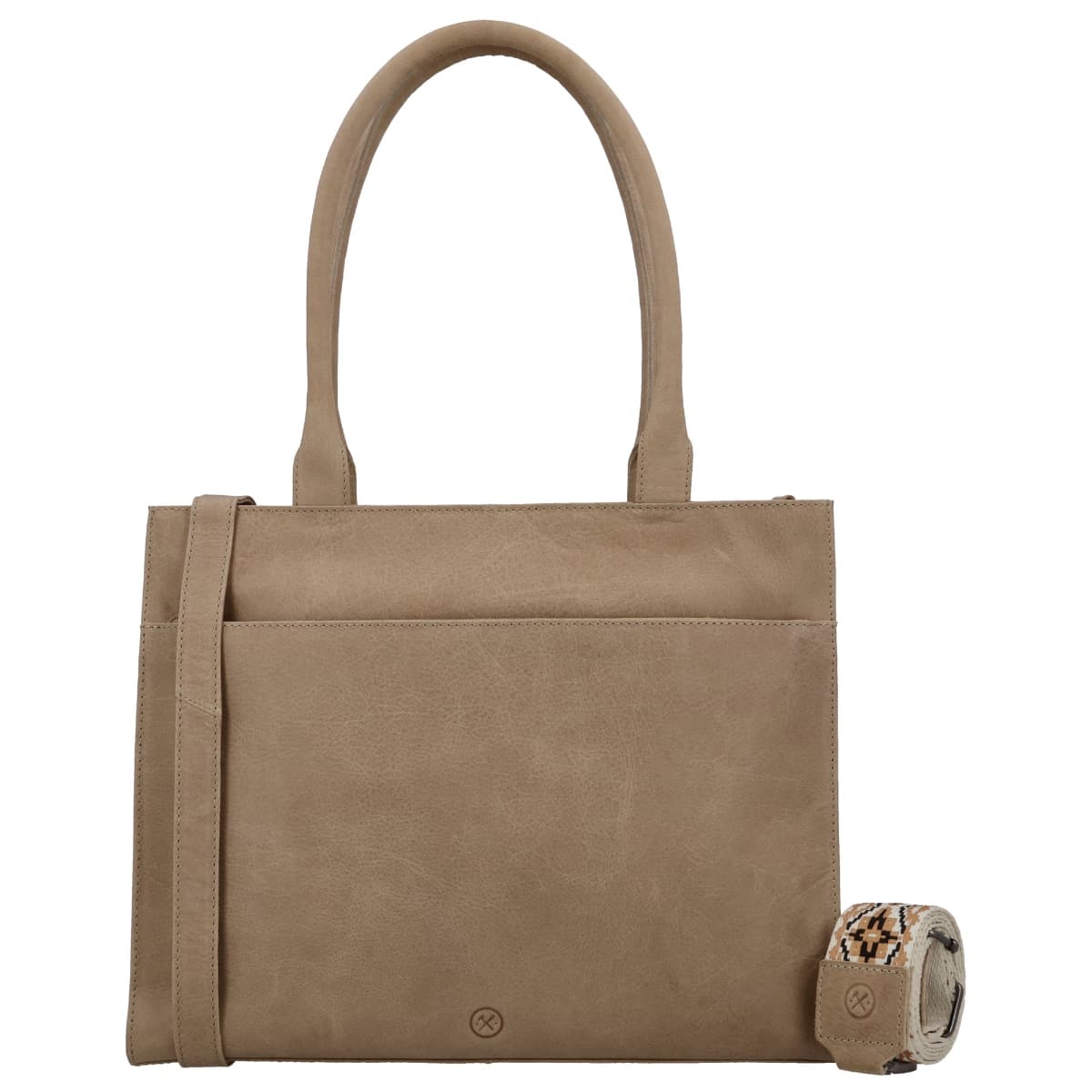 Hide & stitches next navajo laptoptas 15,6 inch-Sand