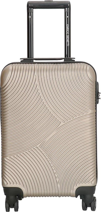 Enrico Benetti Louisville suitcase cabin luggage champagne