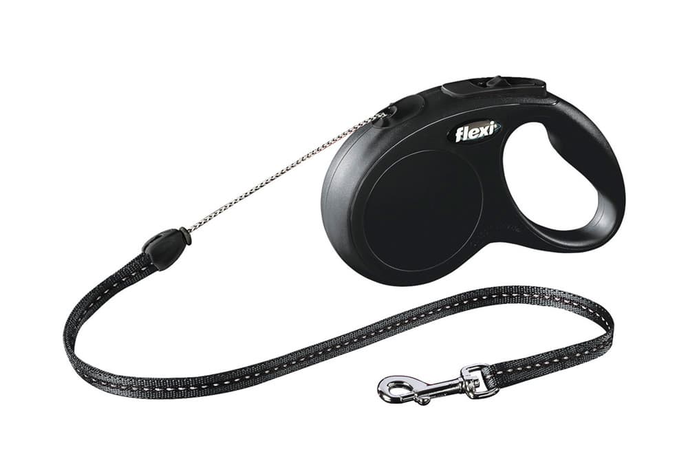 FLEXI NEW CLASSIC KOORD S ZWART 5 METER