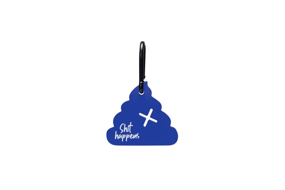 Beeztees siliconen poepzak- en afvalhouder Samy Blauw