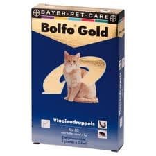 Bolfo Gold vlooienmiddel kat 80 > 4 kg 2 pipetten