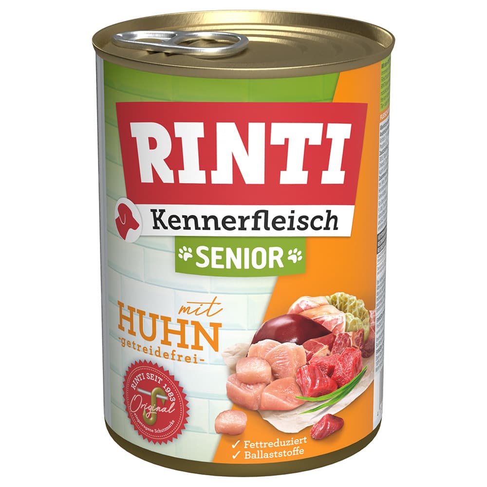 1x400g RINTI Senior, poulet - Pâtée pour chien